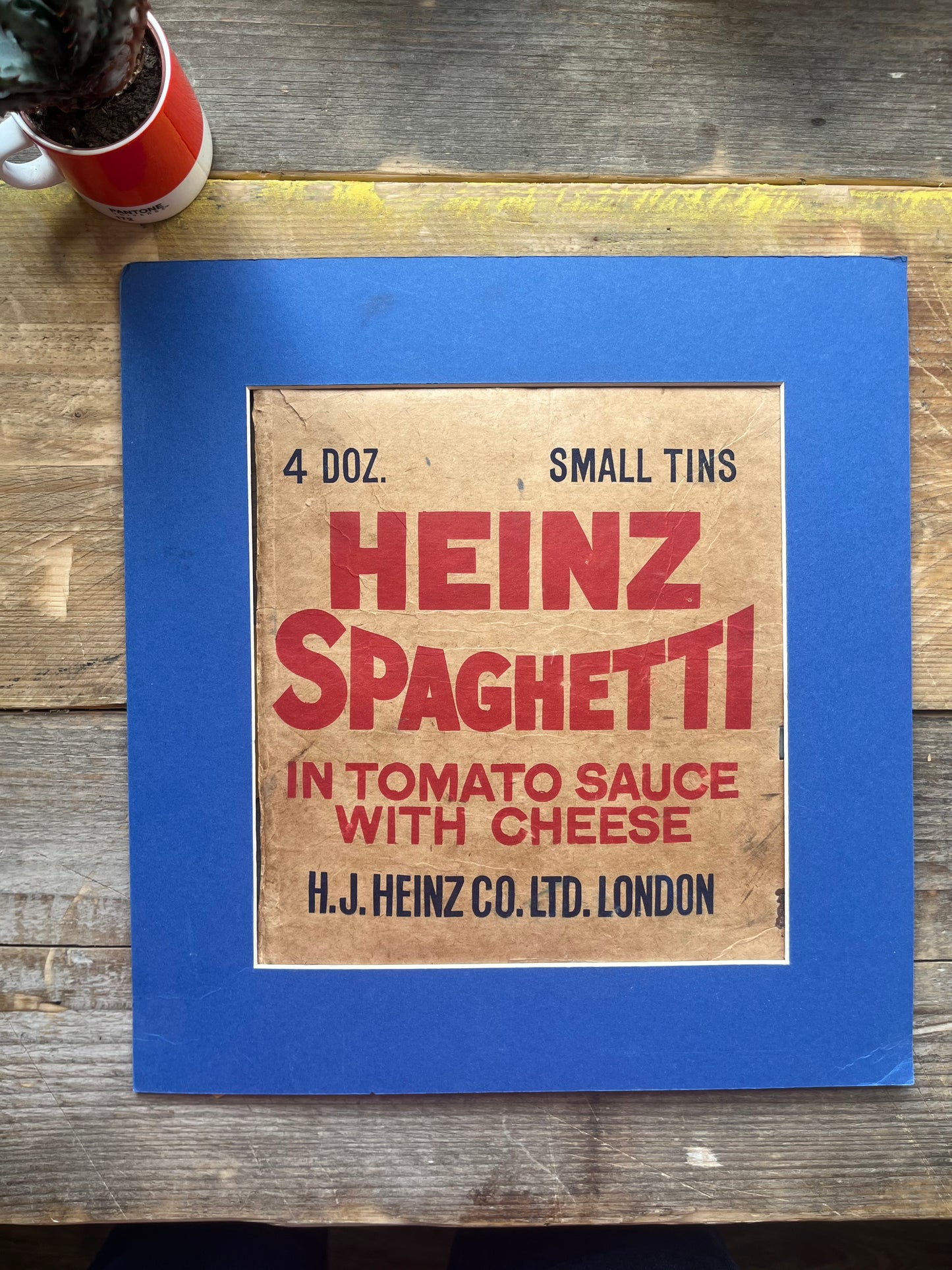 Heinz spaghetti original artwork 1948