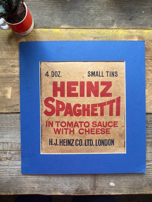 Heinz spaghetti original artwork 1948