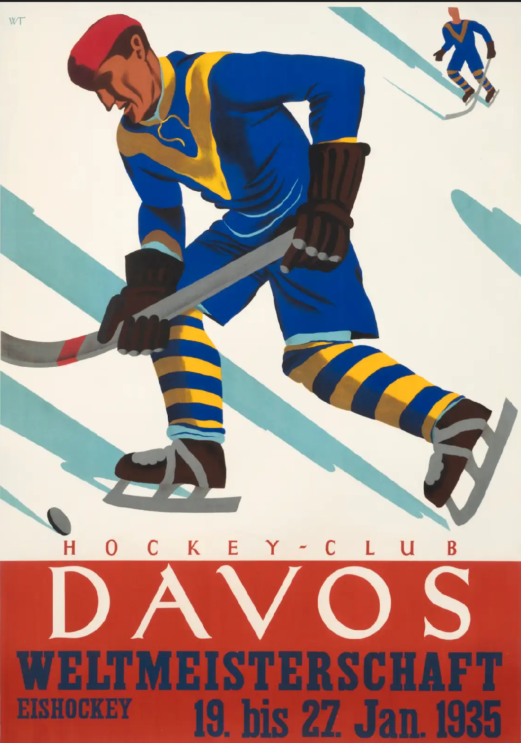 Vintage poster Hockey World Cup, Ludwig Hohlwein c1935
