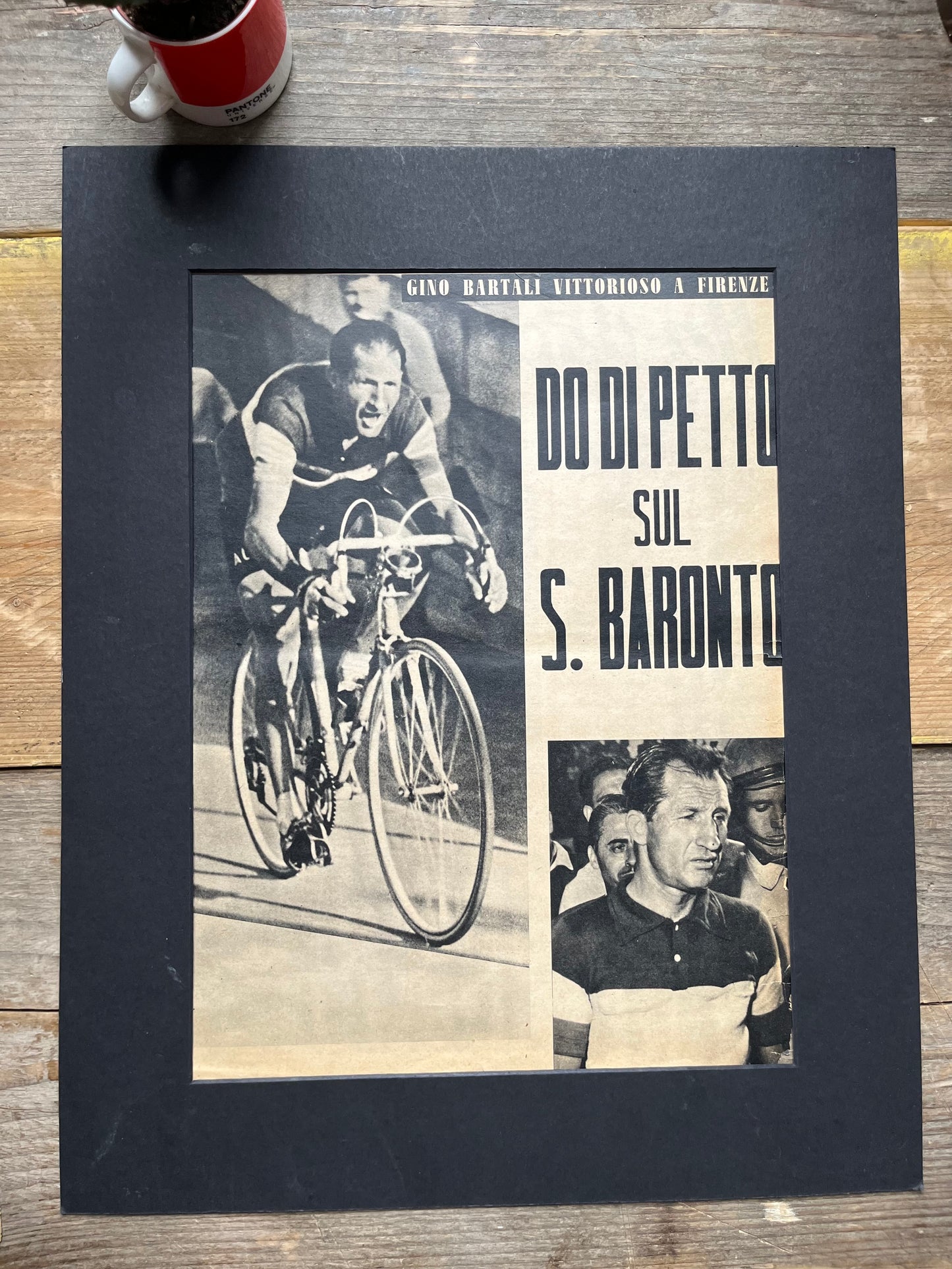 Gino Bartali 1951 Giro d'Italia vintage cycling print