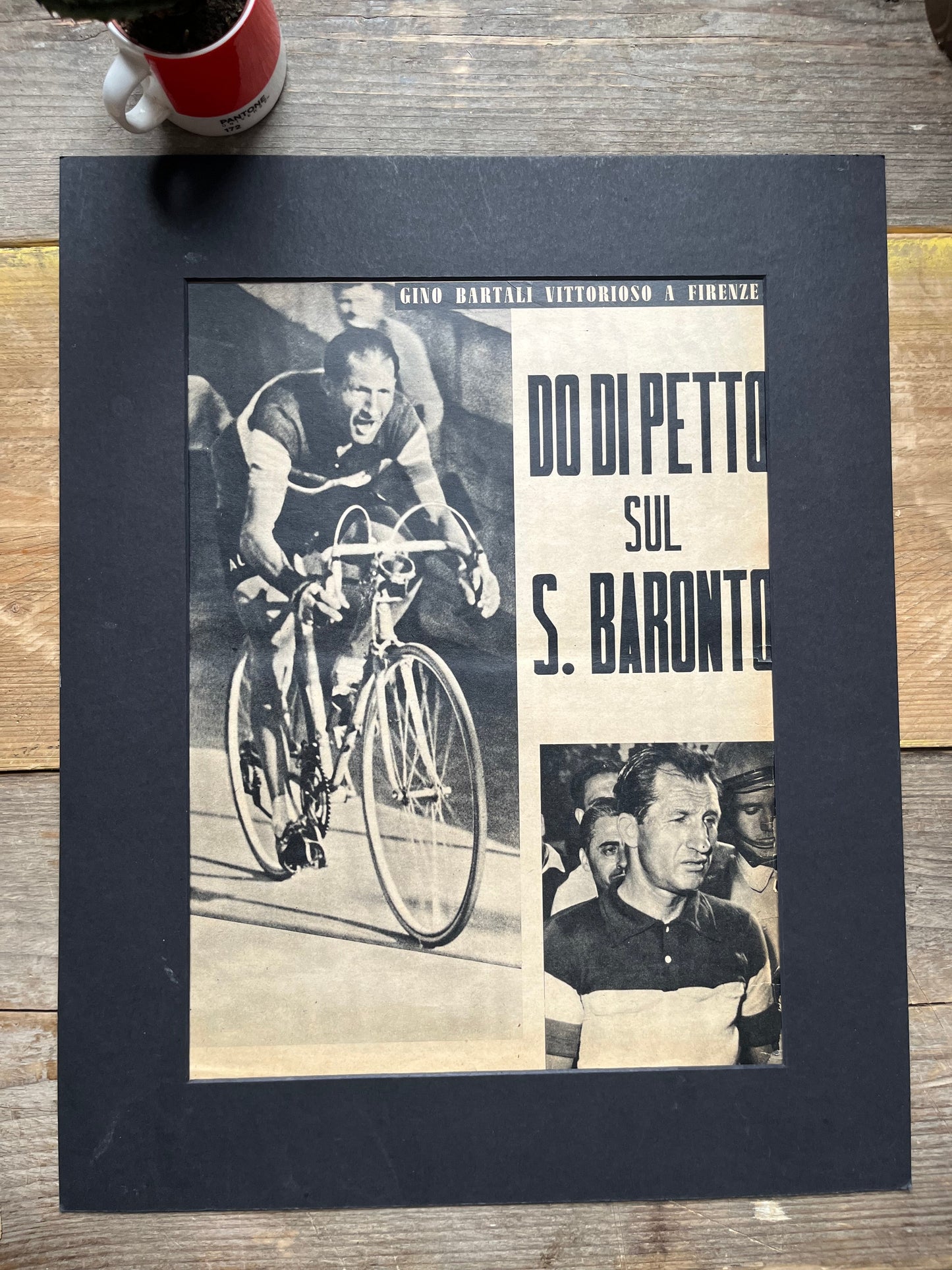 Gino Bartali 1951 Giro d'Italia vintage cycling print