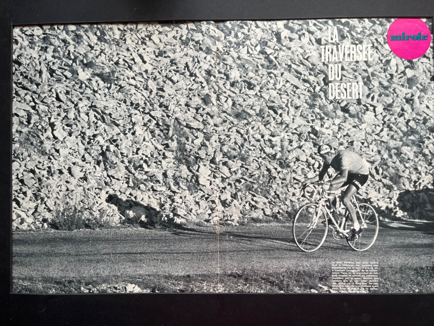 Eddy Merckx Mont Ventoux vintage cycling print 1970
