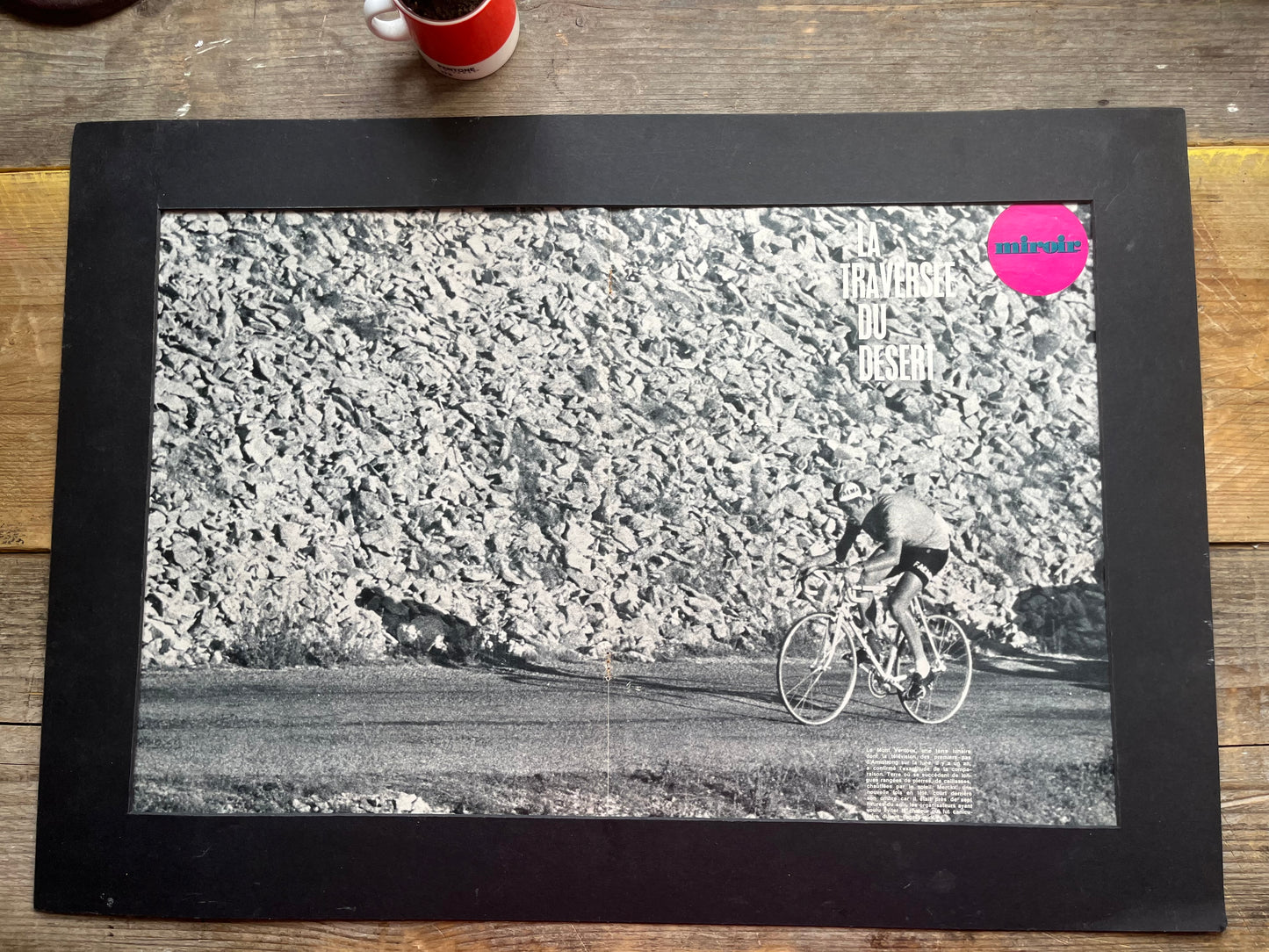 Eddy Merckx Mont Ventoux vintage cycling print 1970
