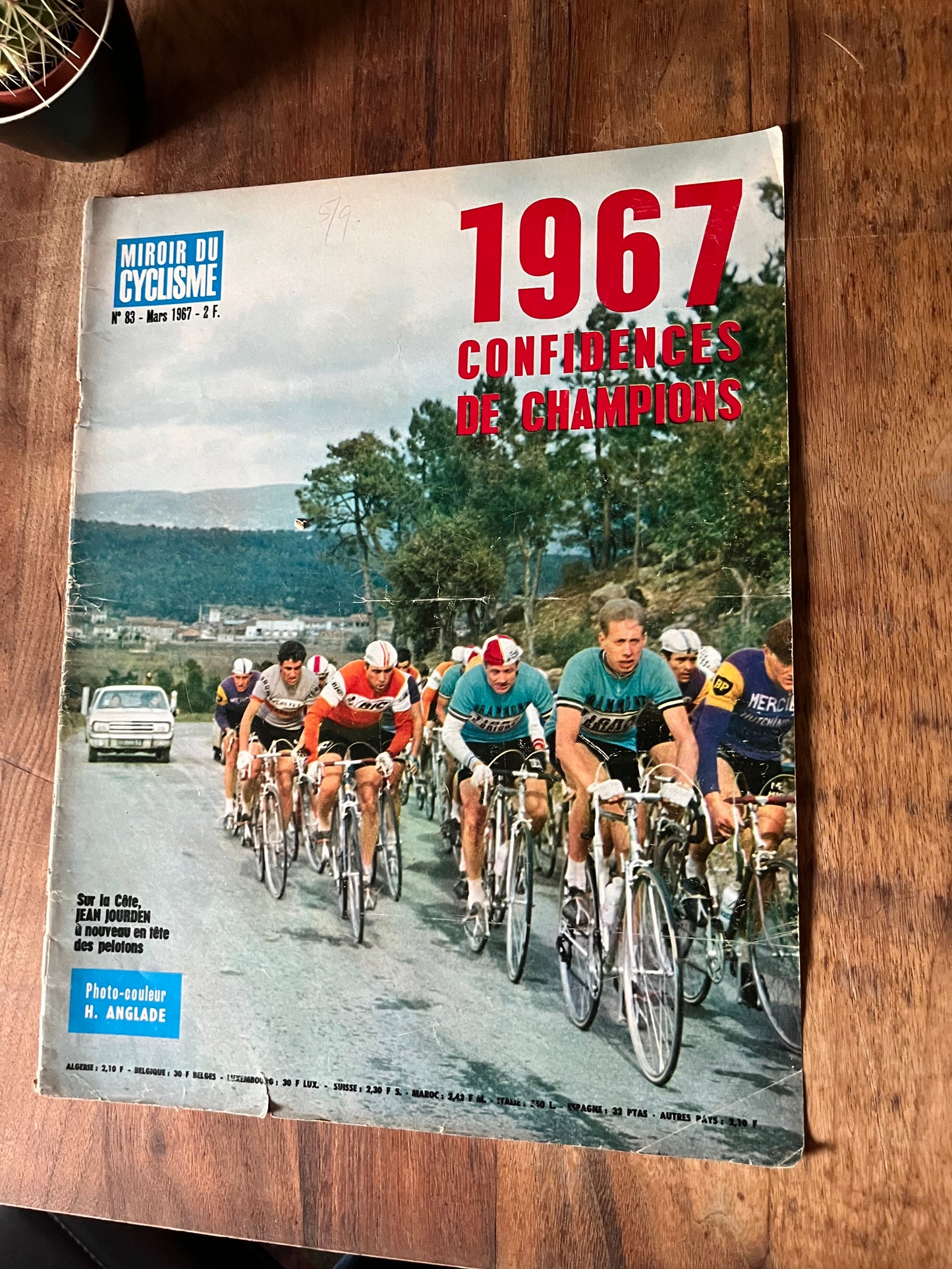 Tour de France 1967 original magazine cover artwork