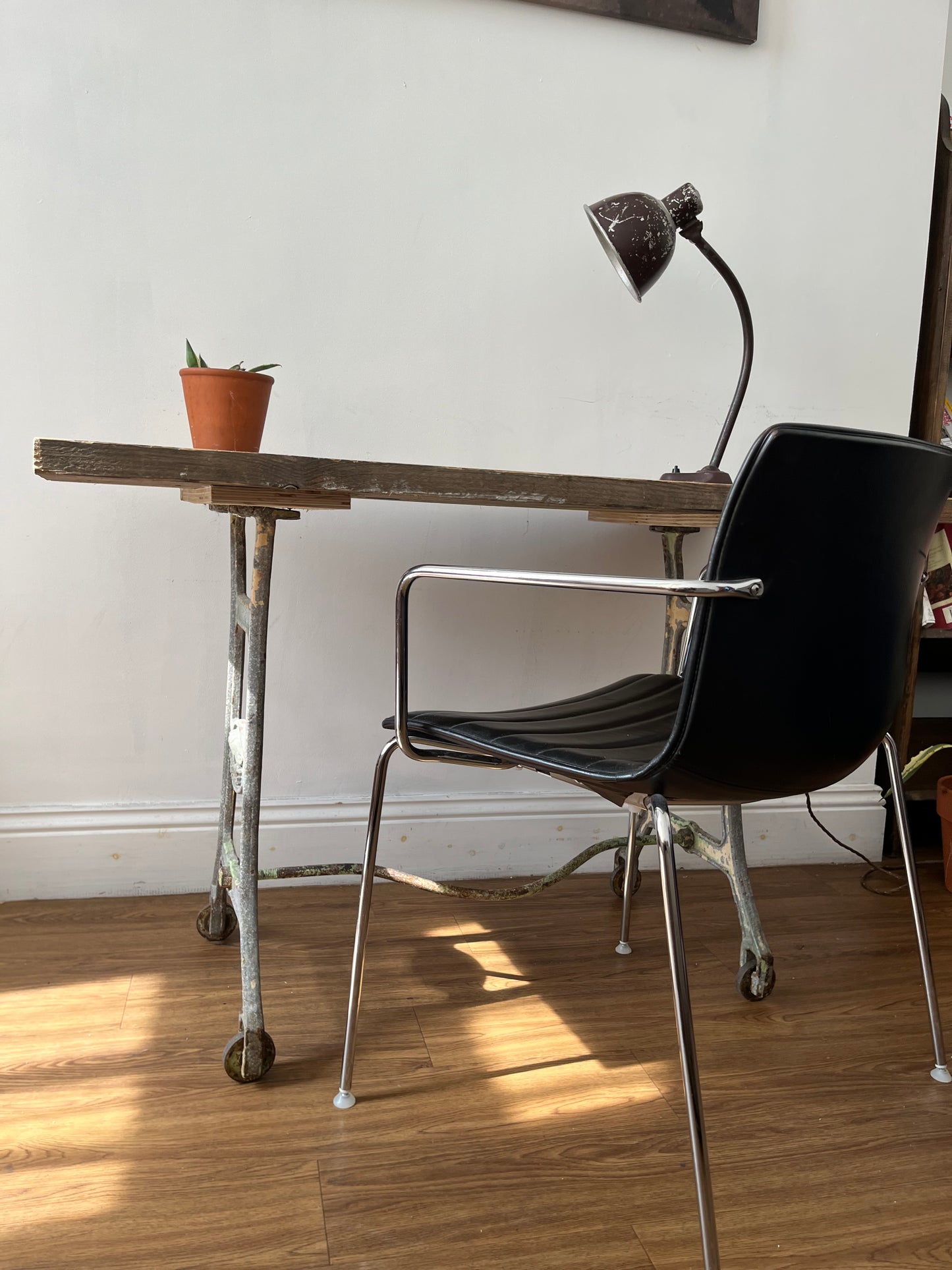 Industrial desk / table - Original with reclaimed top.