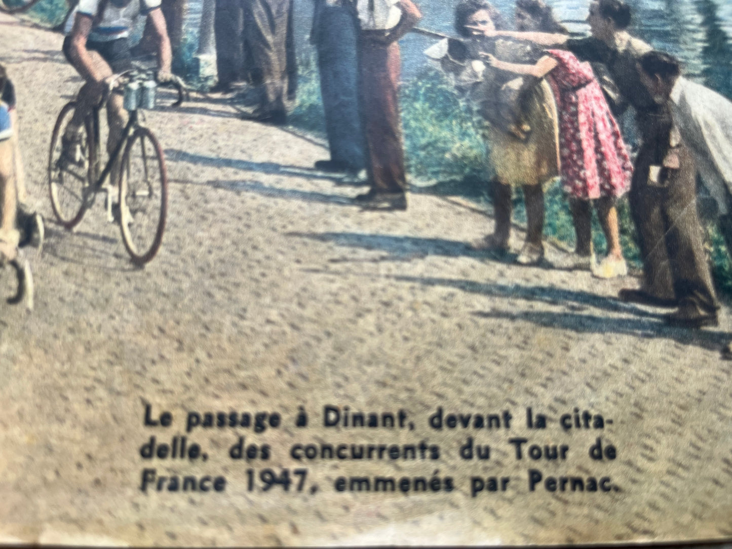 Vintage Tour de France cycling print 1947 Pernac