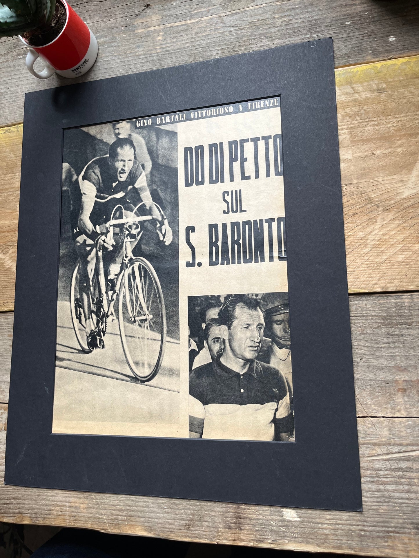Gino Bartali 1951 Giro d'Italia vintage cycling print