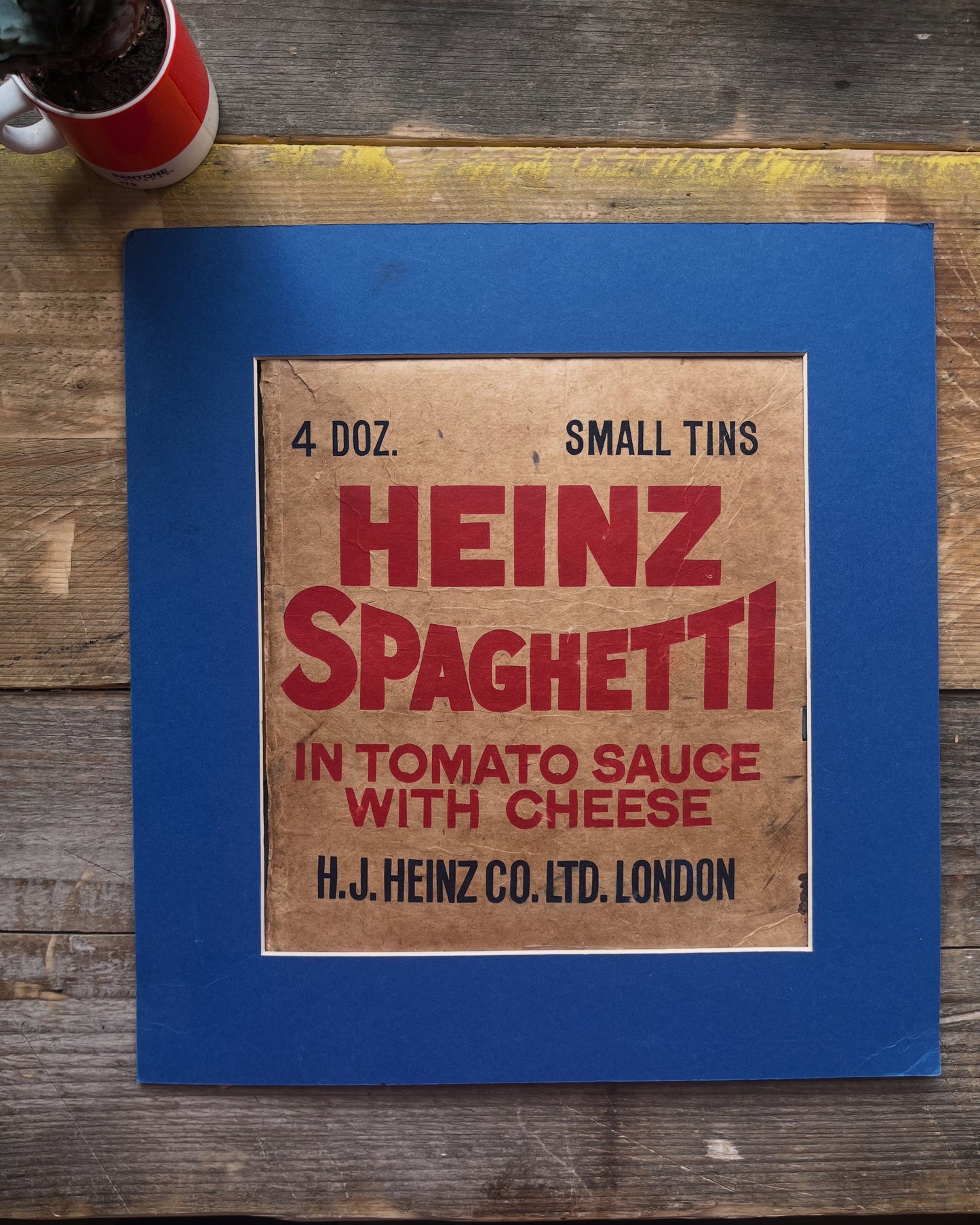 Heinz spaghetti original artwork 1948