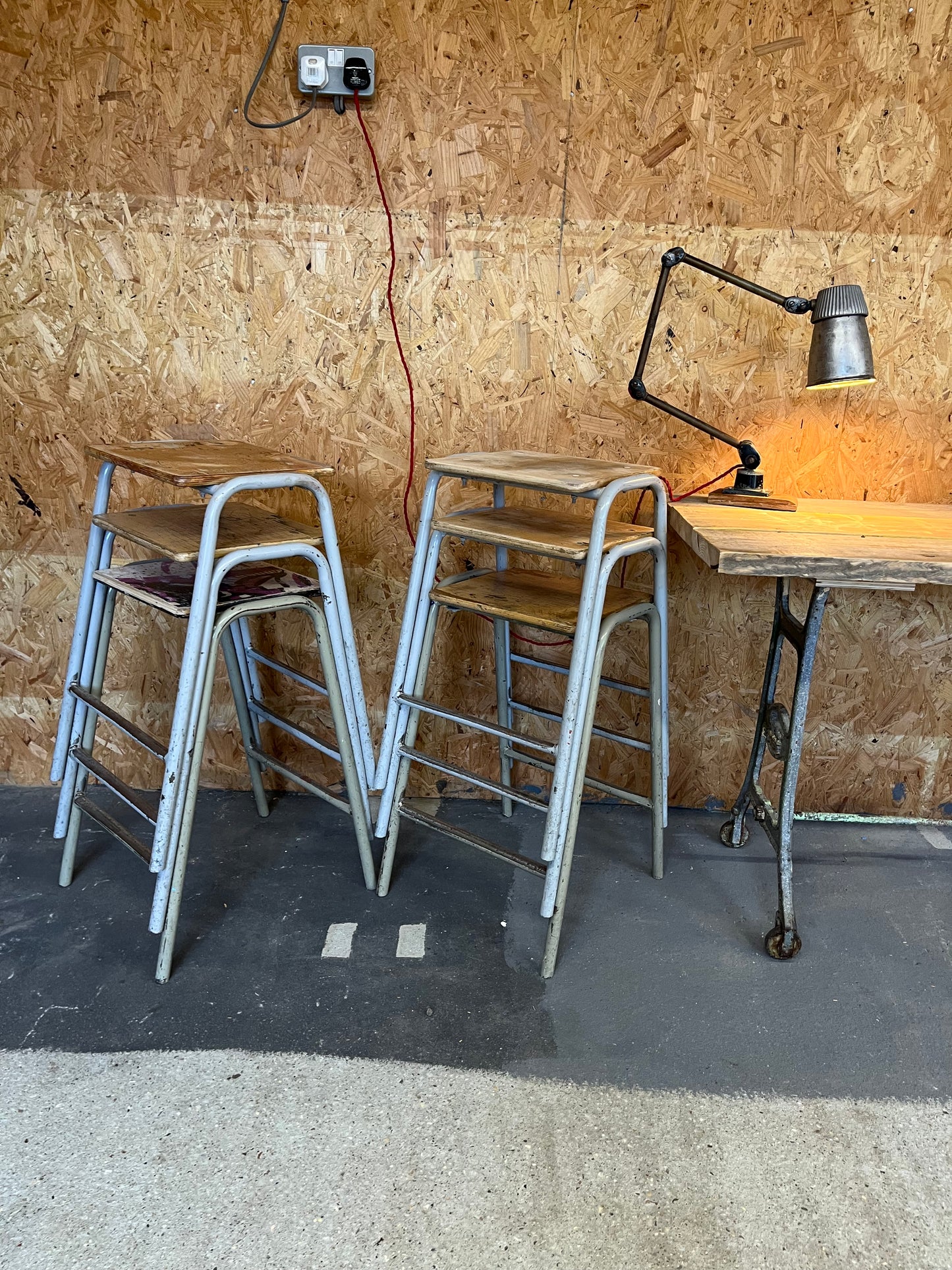 Vintage School Lab Stool - Several available