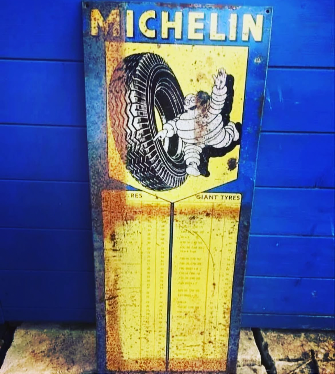 Vintage Advertising Sign - Michelin Tyres c1950s