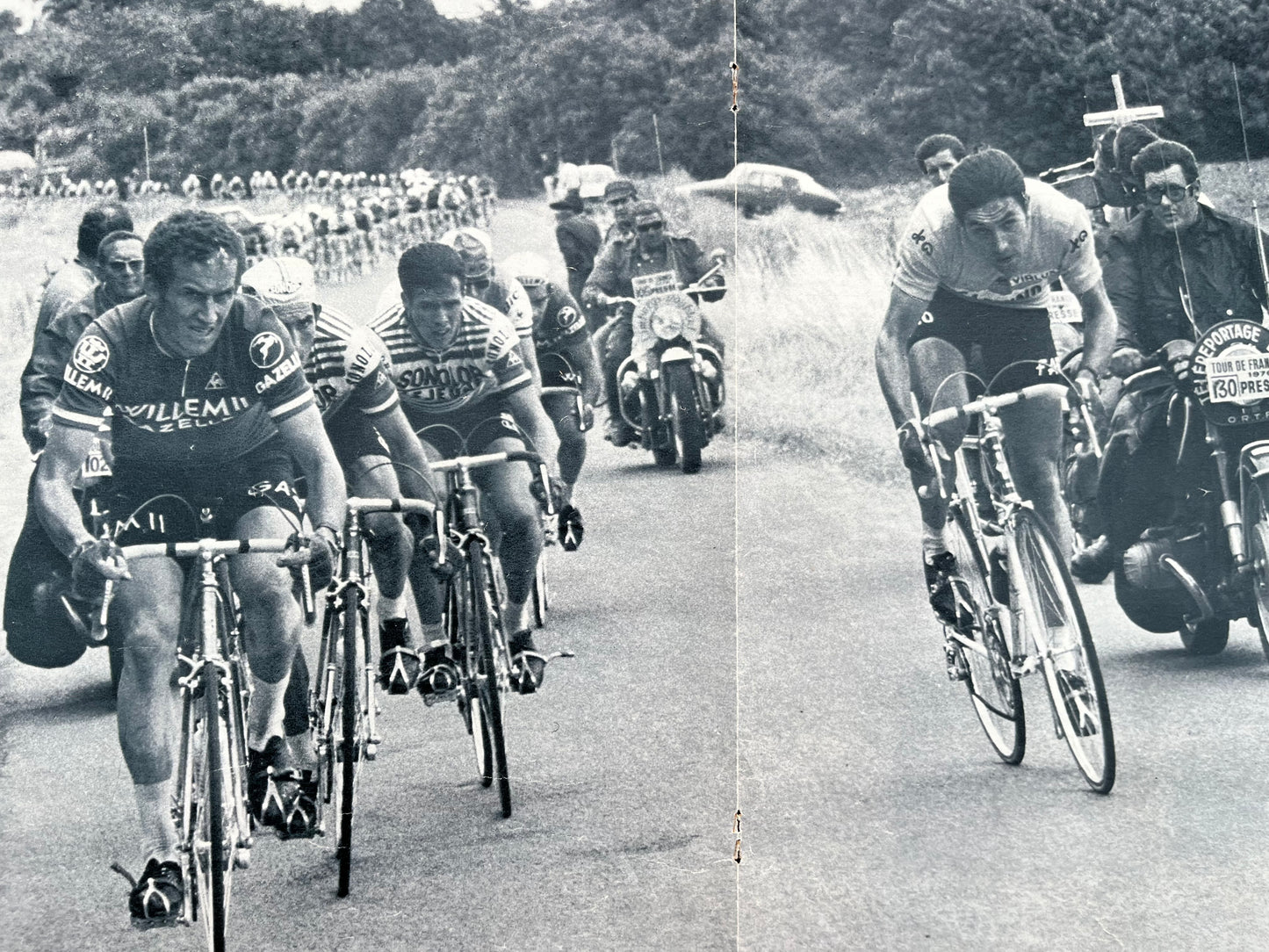 Eddy Merckx vintage Tour de France print 1970