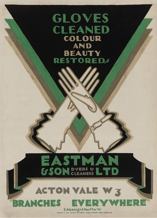 Eastman and son London art deco advertising poster c1923 Edward McKnight Kaufer