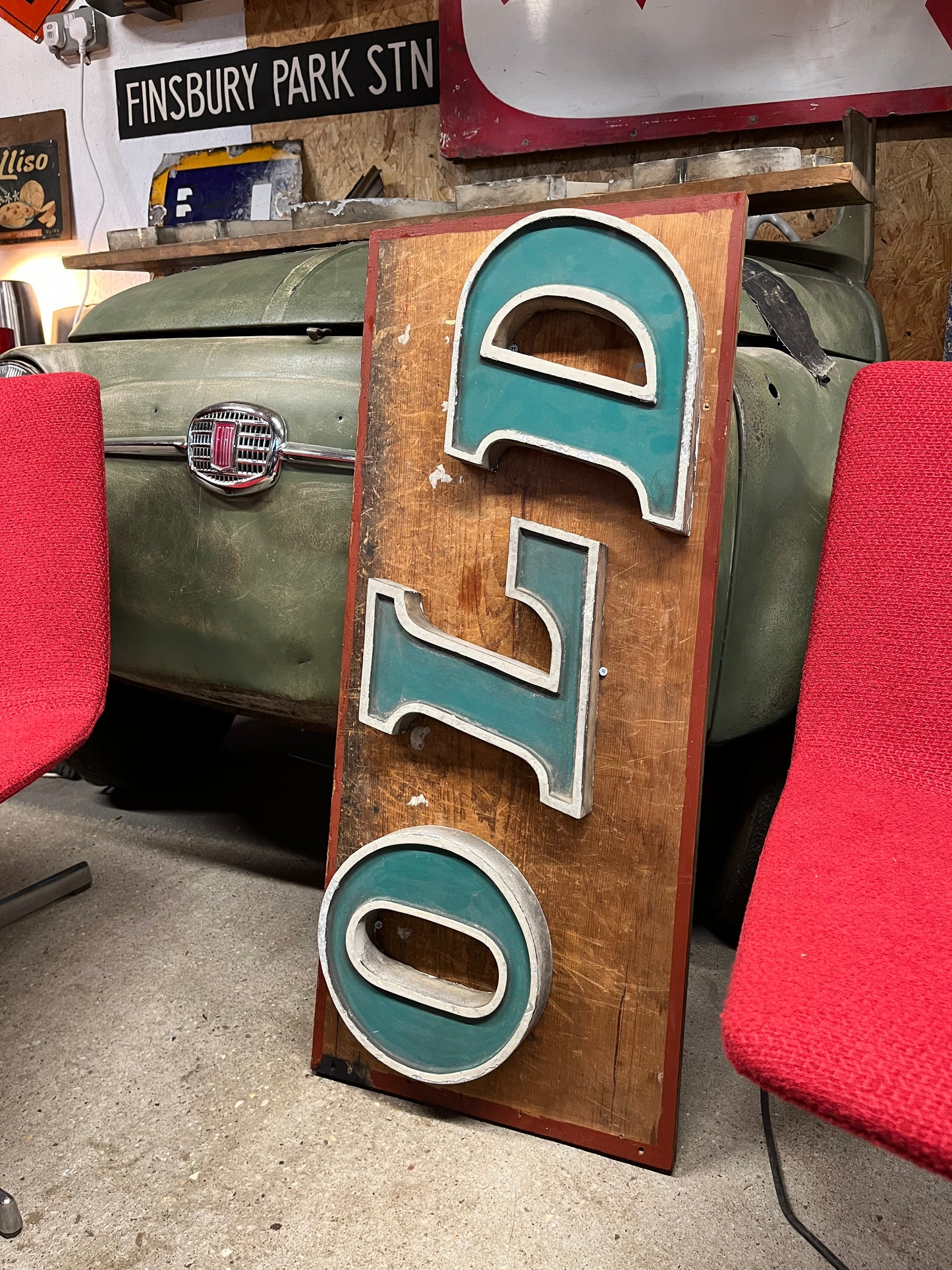 ”OLD” 1960s reclaimed shop lettering - Cast alloy
