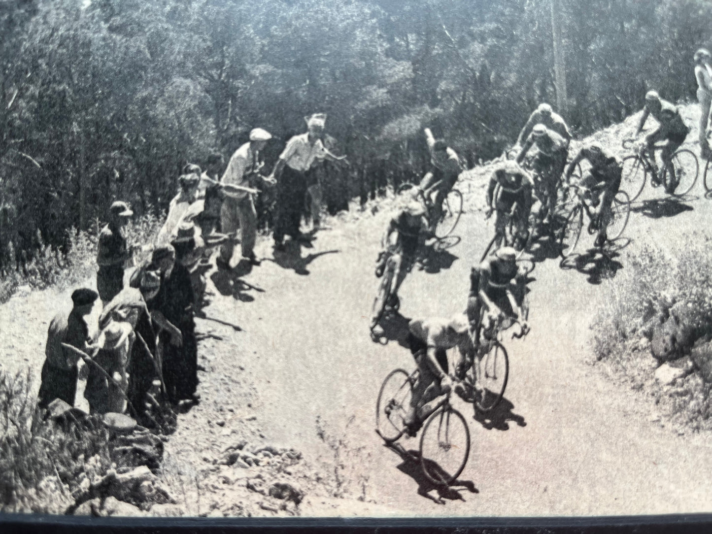 Tour de France vintage print - c1958 Toulon Jacques Anquetil