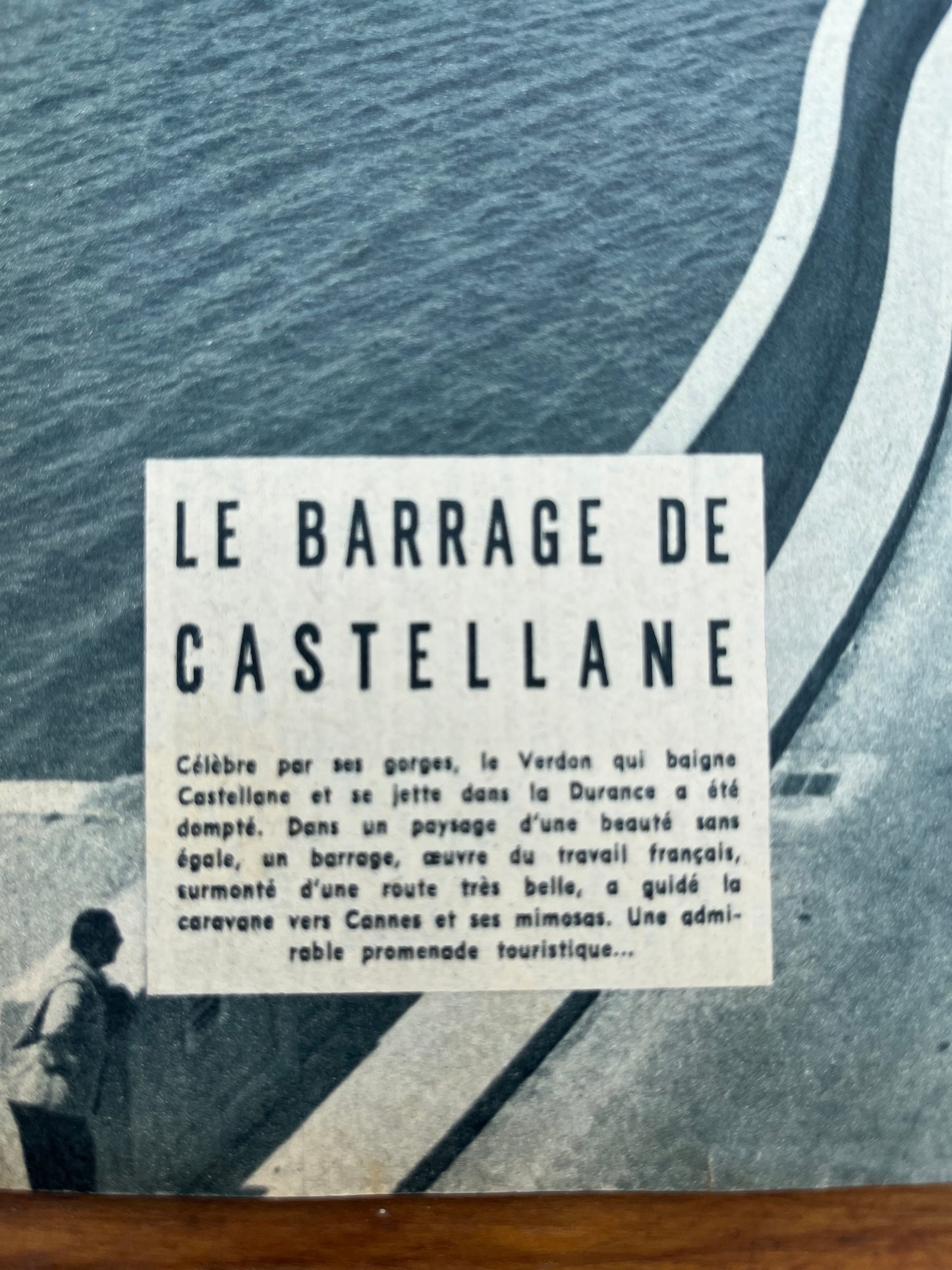 Vintage Cycling Tour de France, Barrage de Castellane Original 1957