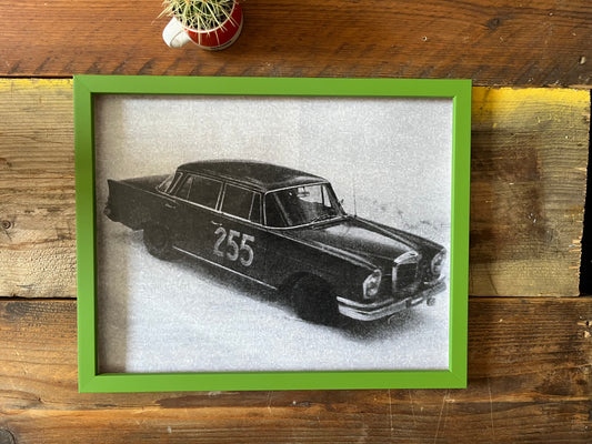 Mercedes vintage Monte Carlo rally poster 1963