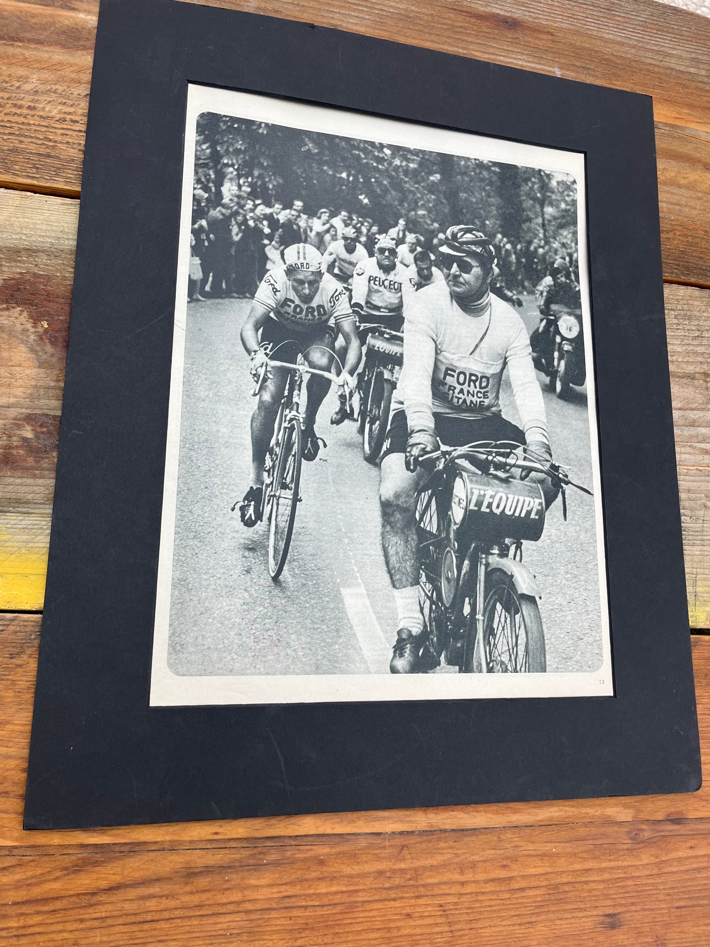 Vintage Cycling Print - Jacques Anquetil, Tour de France, 1965