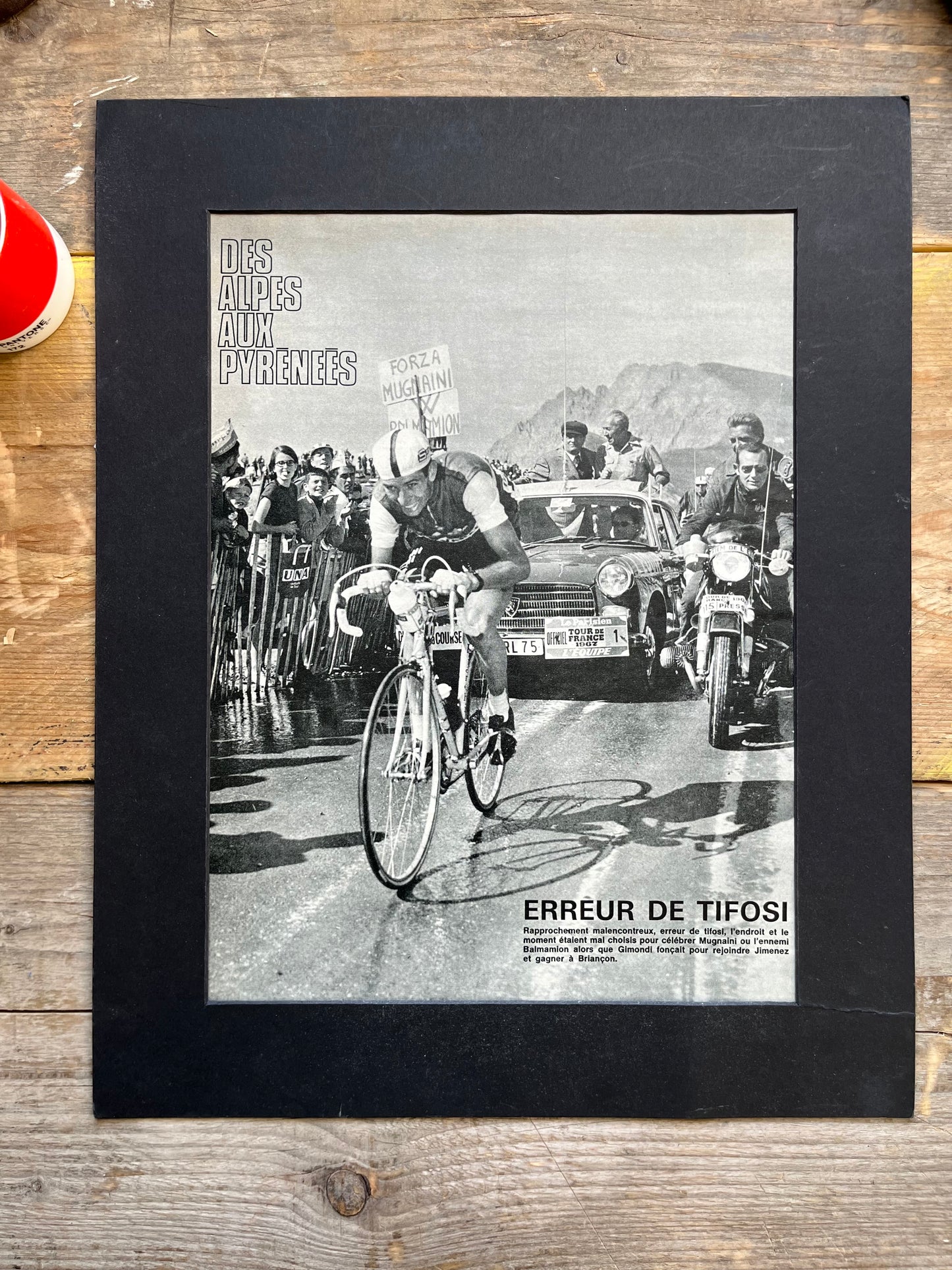 Vintage cycling Print - Tour de France, Felice Gimondi 1965