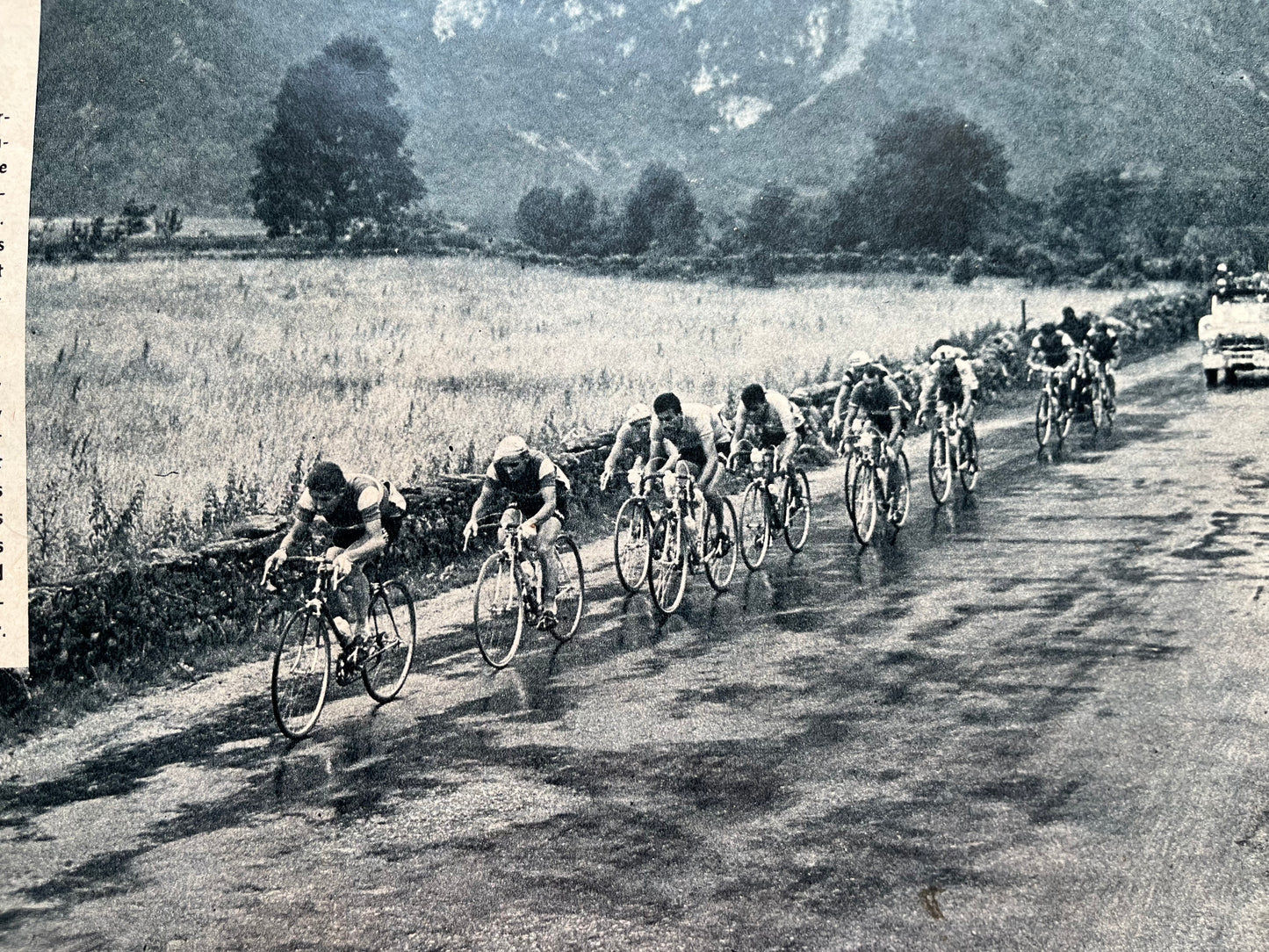 Tour de France vintage print - Pau c1958
