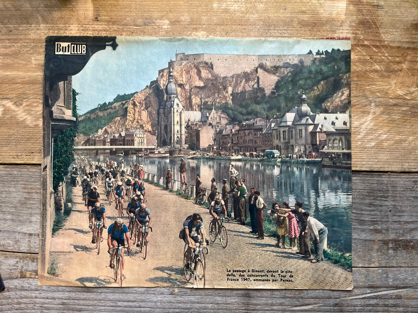 Vintage Tour de France cycling print 1947 Pernac