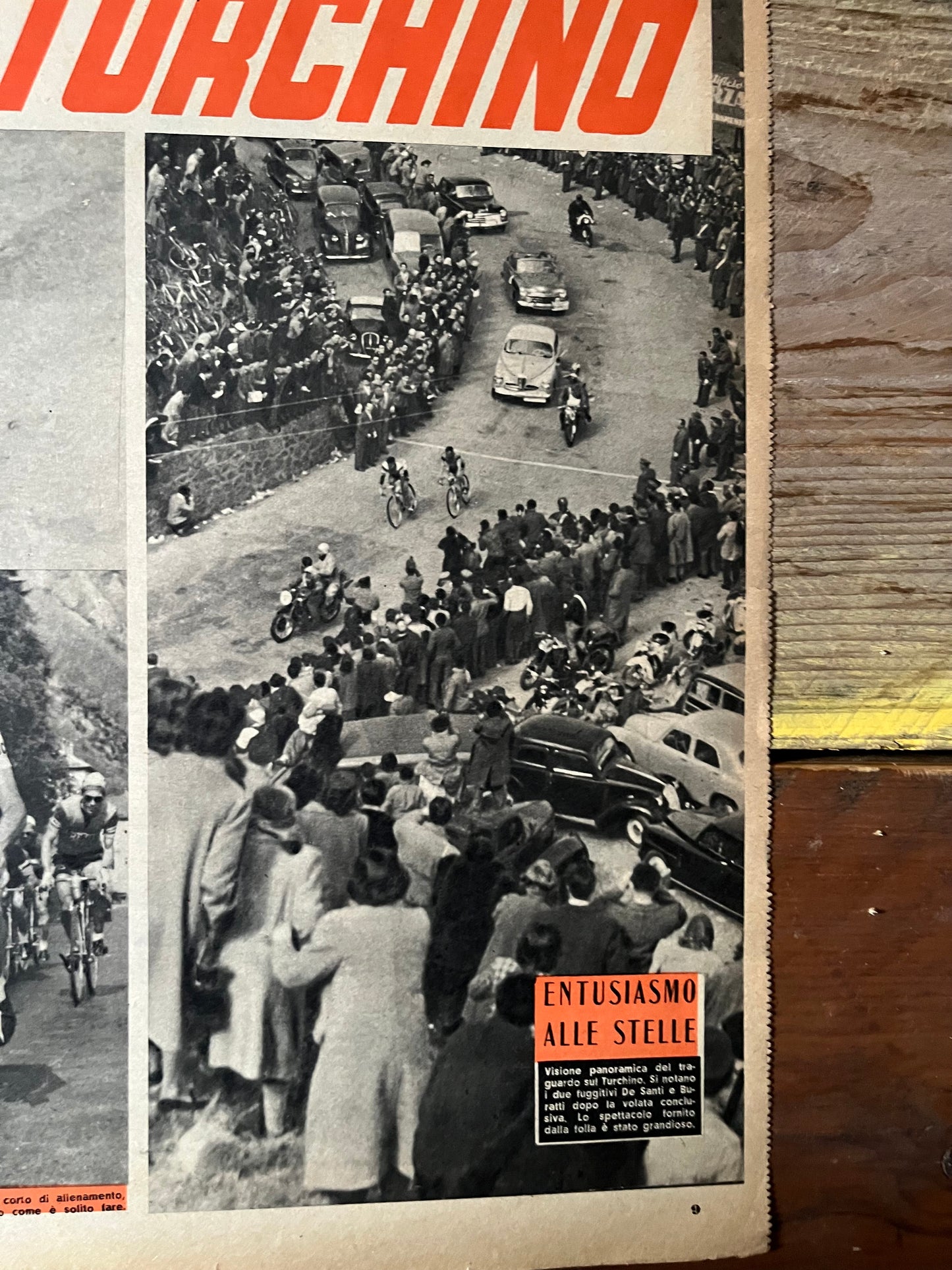 Vintage Cycling Print - 1953 Milan San Remo