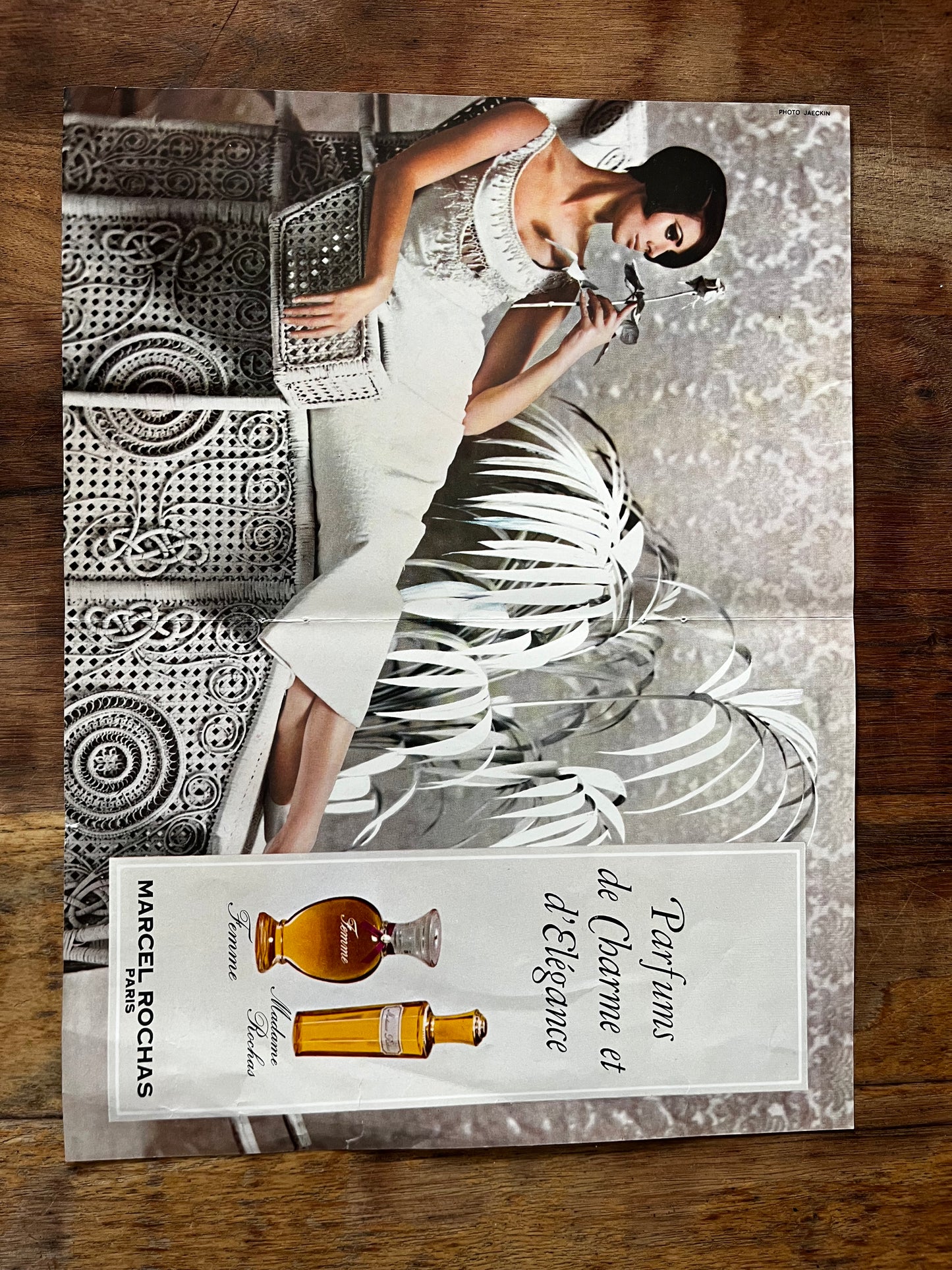 Marcel Rochas vintage perfume advertisement c1966