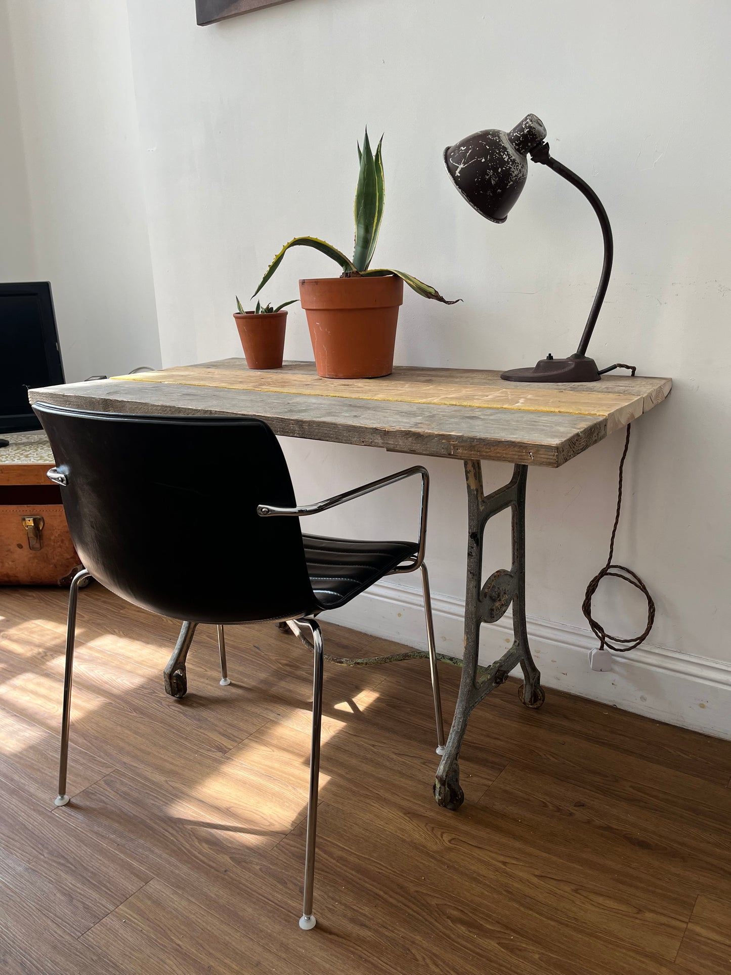 Industrial desk / table - Original with reclaimed top.