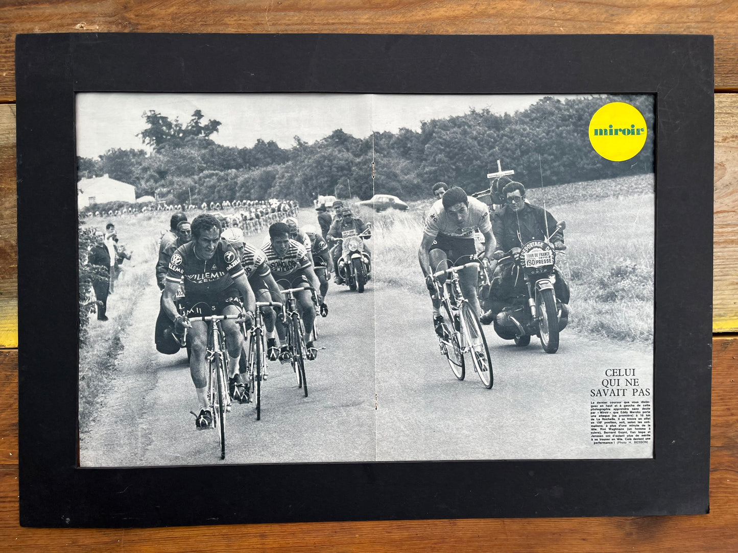 Eddy Merckx vintage Tour de France print 1970