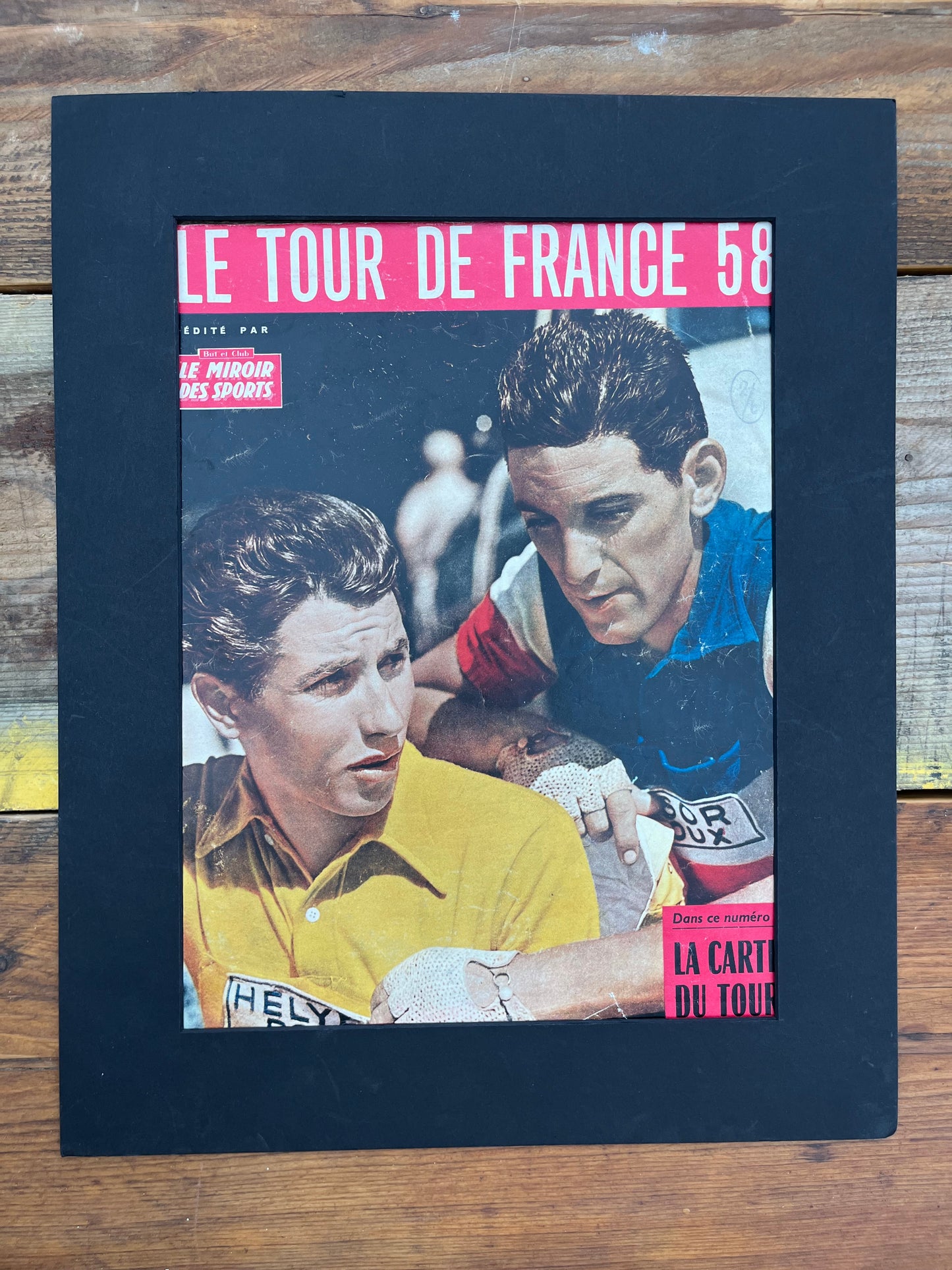 Vintage Tour de France Jacques Anquetil vintage cycling poster 1958