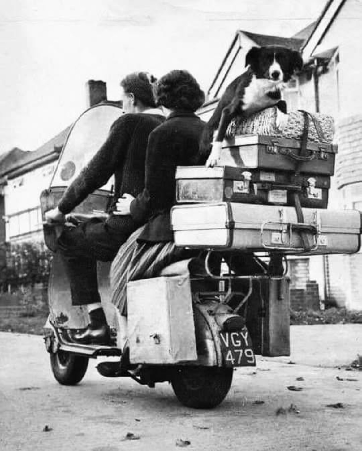 Vintage poster c1950s Vespa