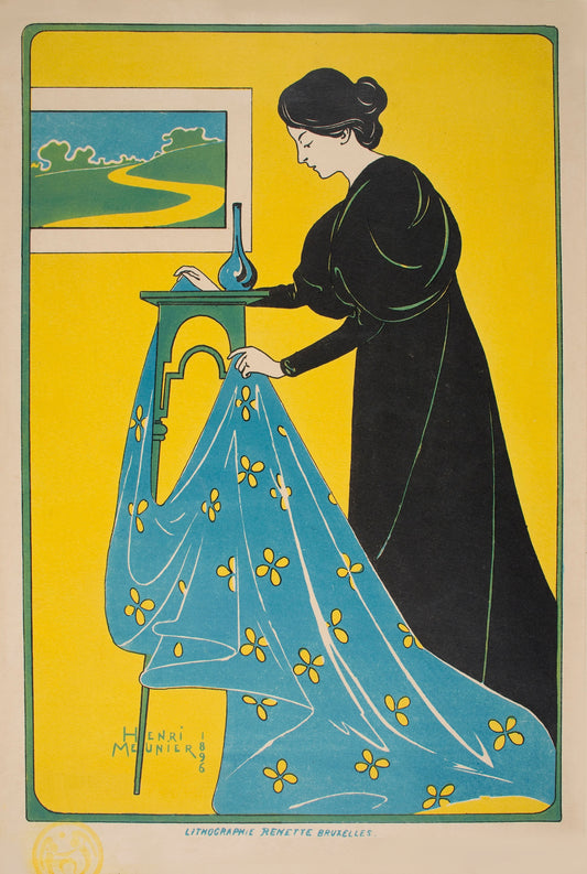 Henri Meunier vintage poster,untitled 1896