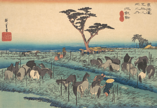 Utagawa Hiroshige- Chiryu c1830s Japanese poster