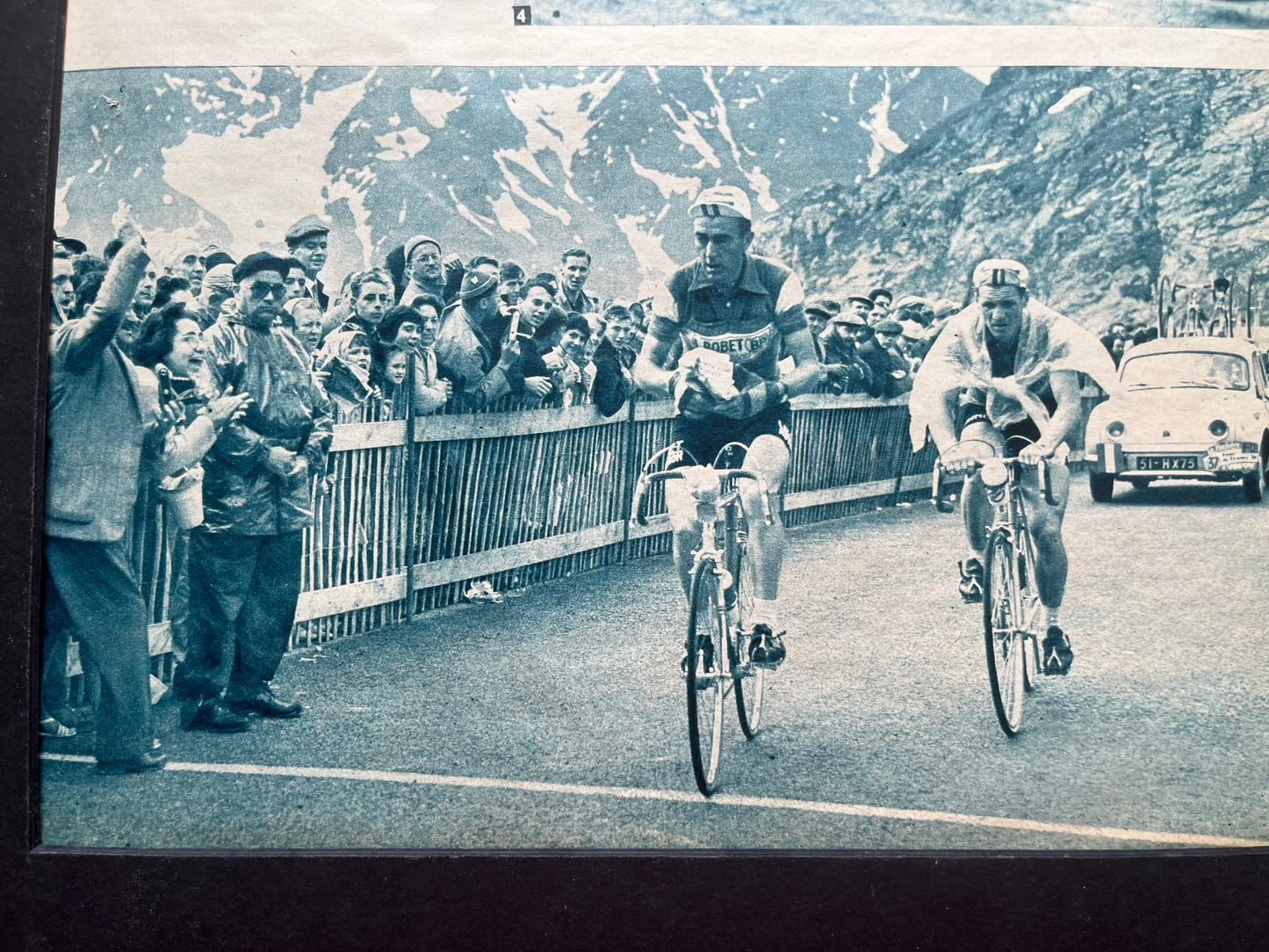 Vintage Cycling Print - Fausto Coppi Tour de France, c1951