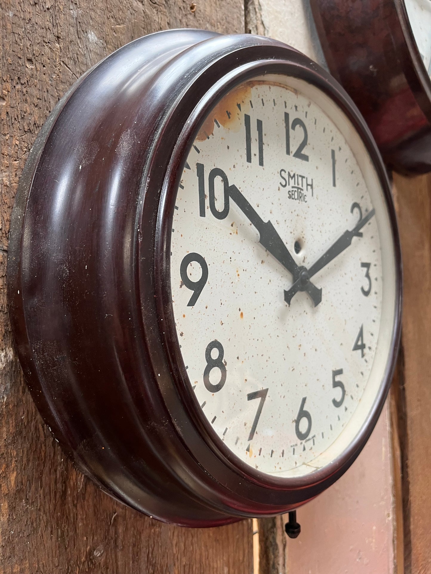 Smiths sectric Vintage Factory/ Office Wall Clock Bakelite