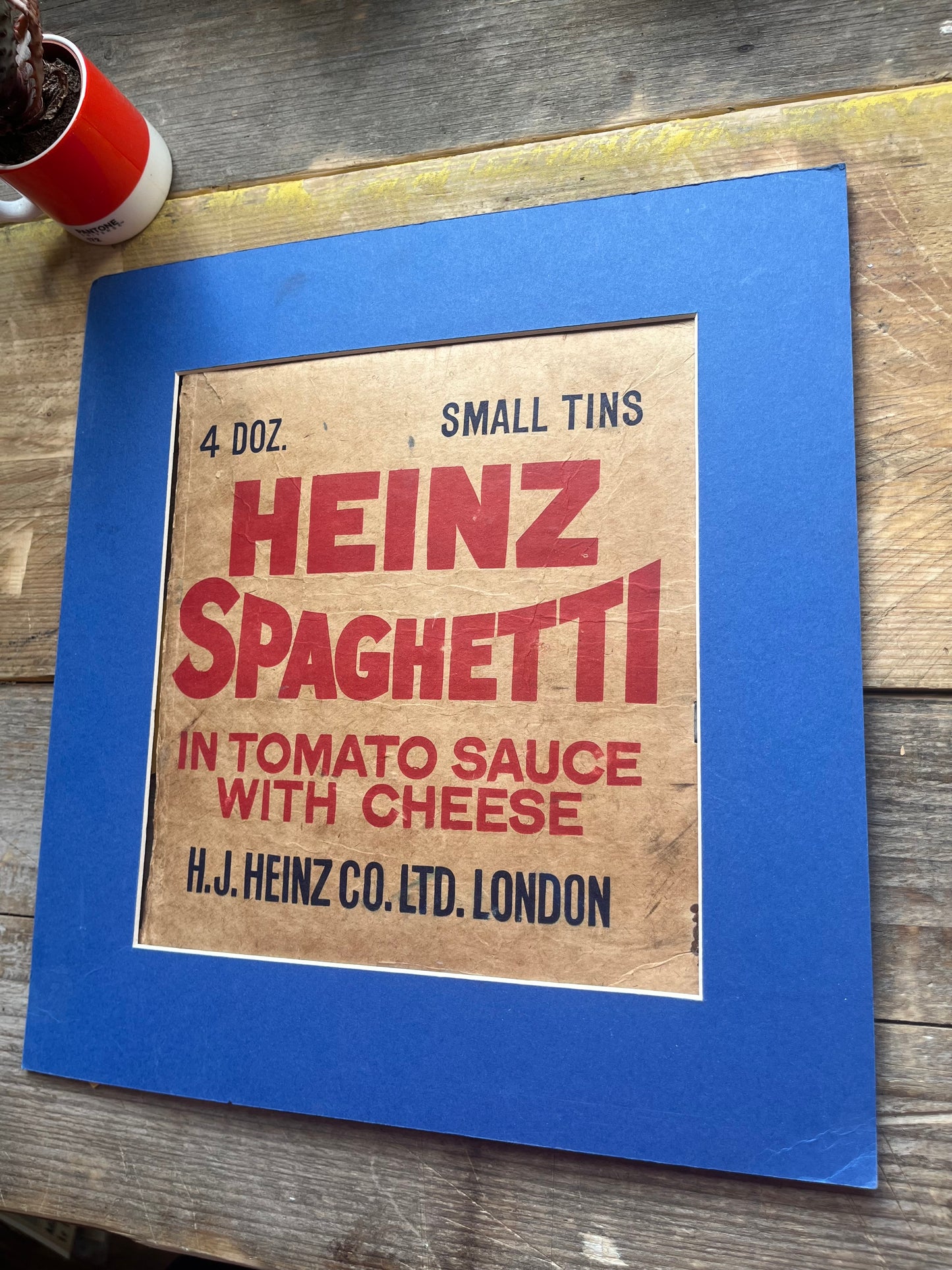 Heinz spaghetti original artwork 1948
