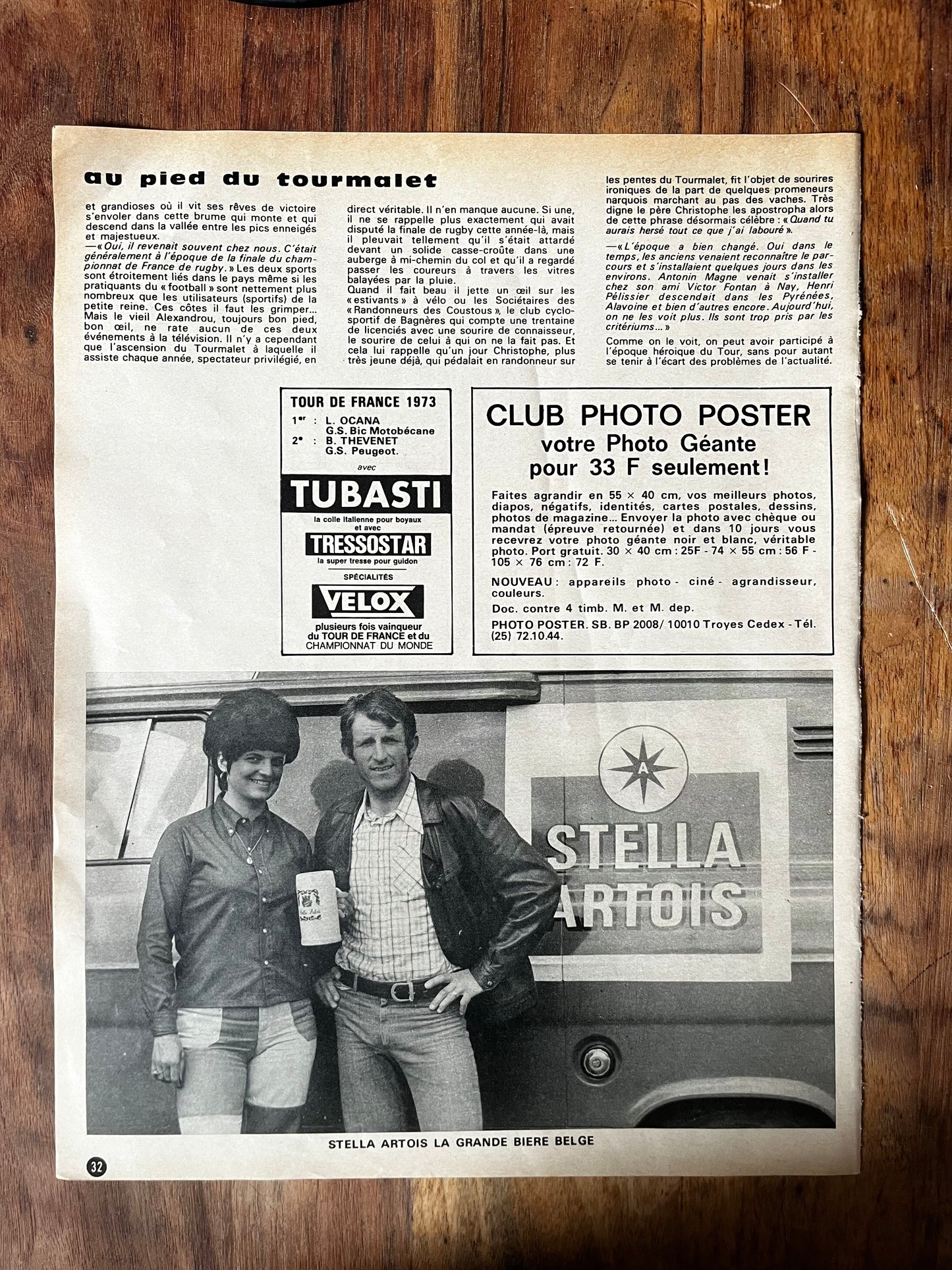 Vintage Advertising Print - Stella Artois, Original 1973