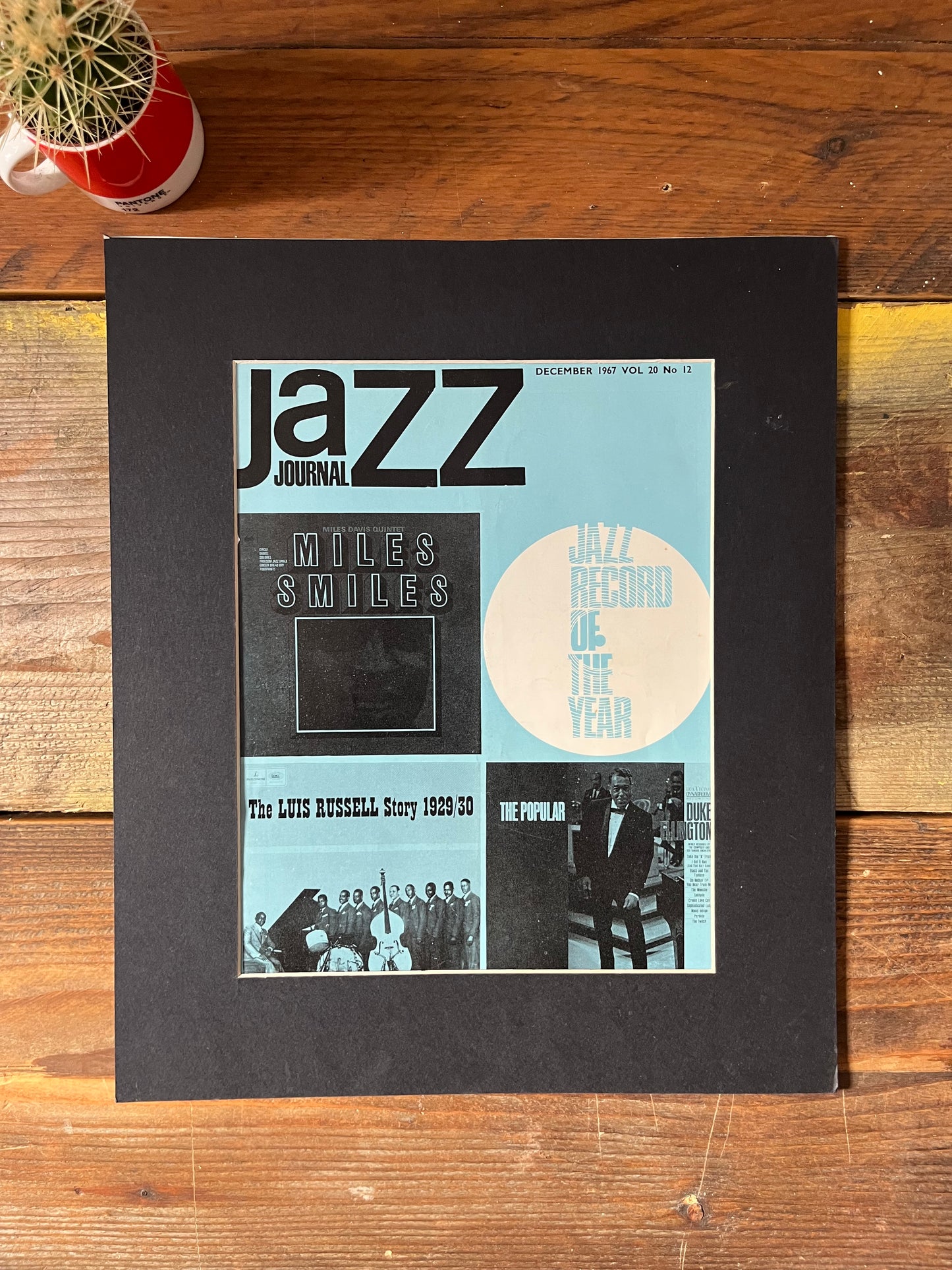 Vintage Jazz Journal Magazine cover Artwork - 1967