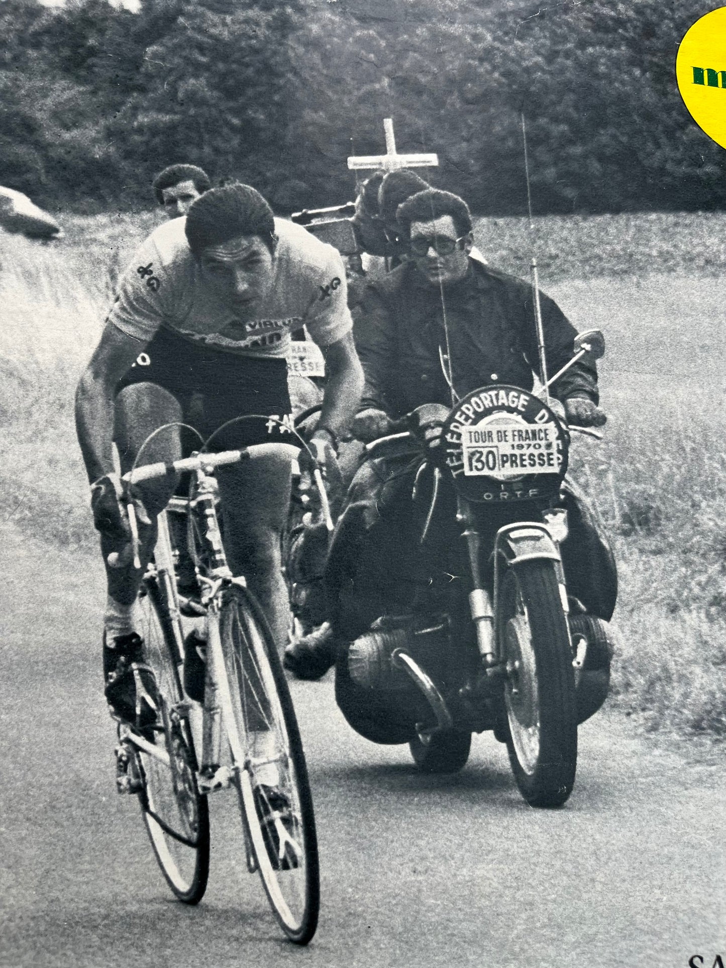 Eddy Merckx vintage Tour de France print 1970