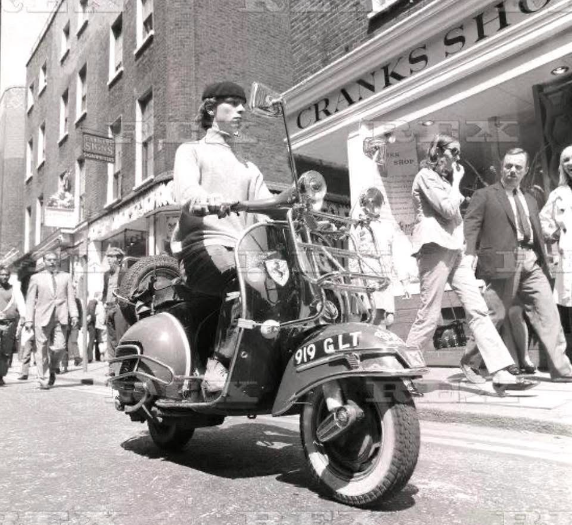 Vintage poster c1960s Vespa / Mod