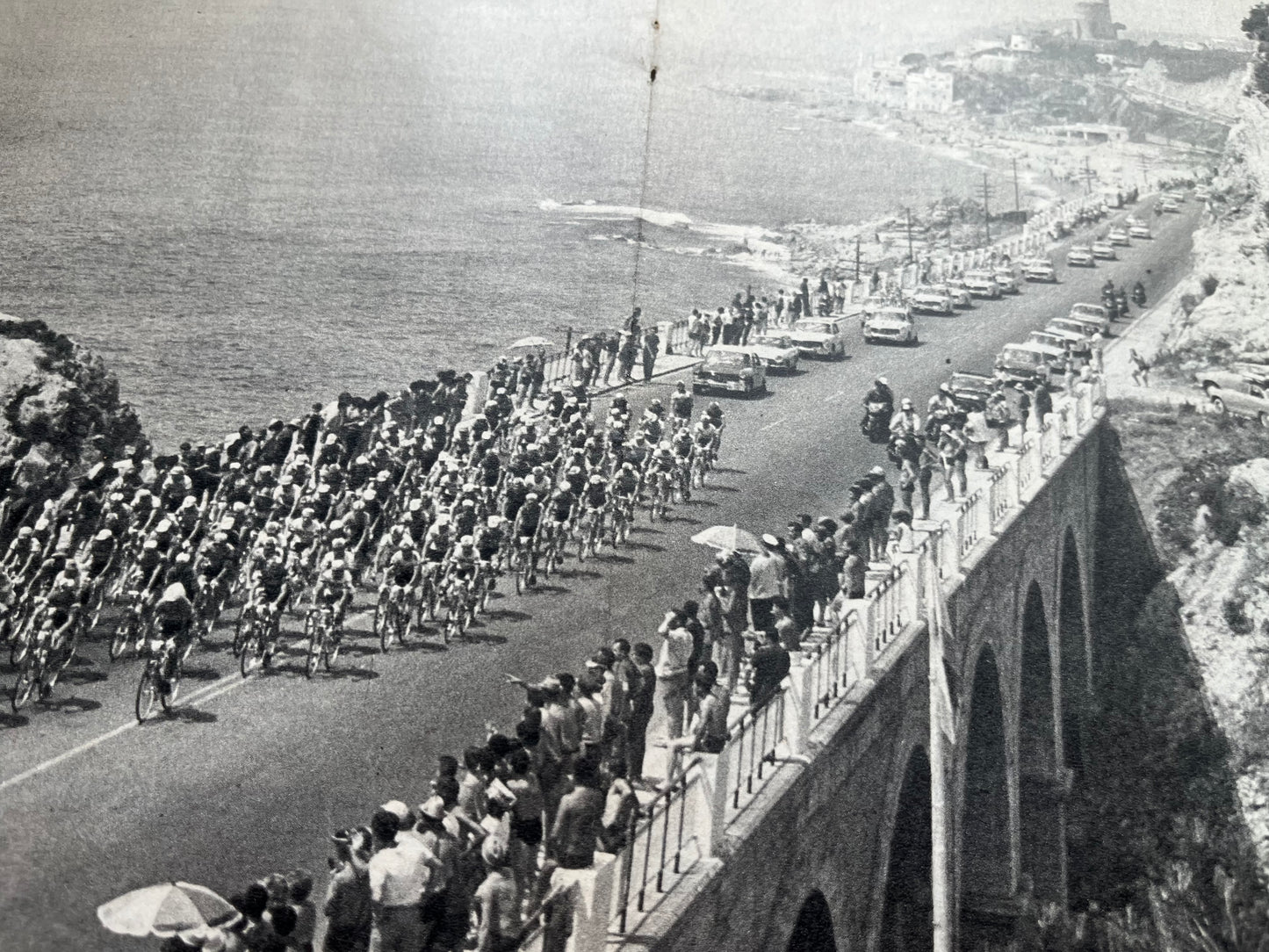 Tour de France vintage print Costa Brava 1965 Perrier