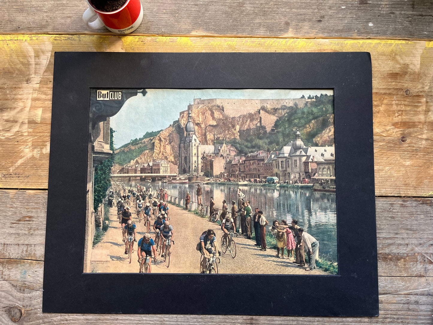 Vintage Tour de France cycling print 1947 Pernac