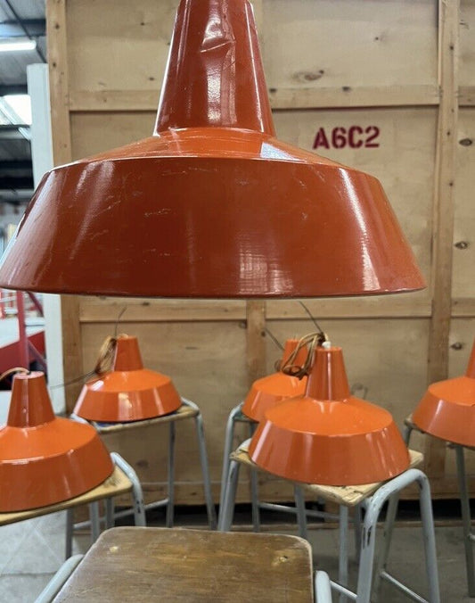 Danish Refectory  Lamp  Shades Restaurant Cafe Design 35cm Orange