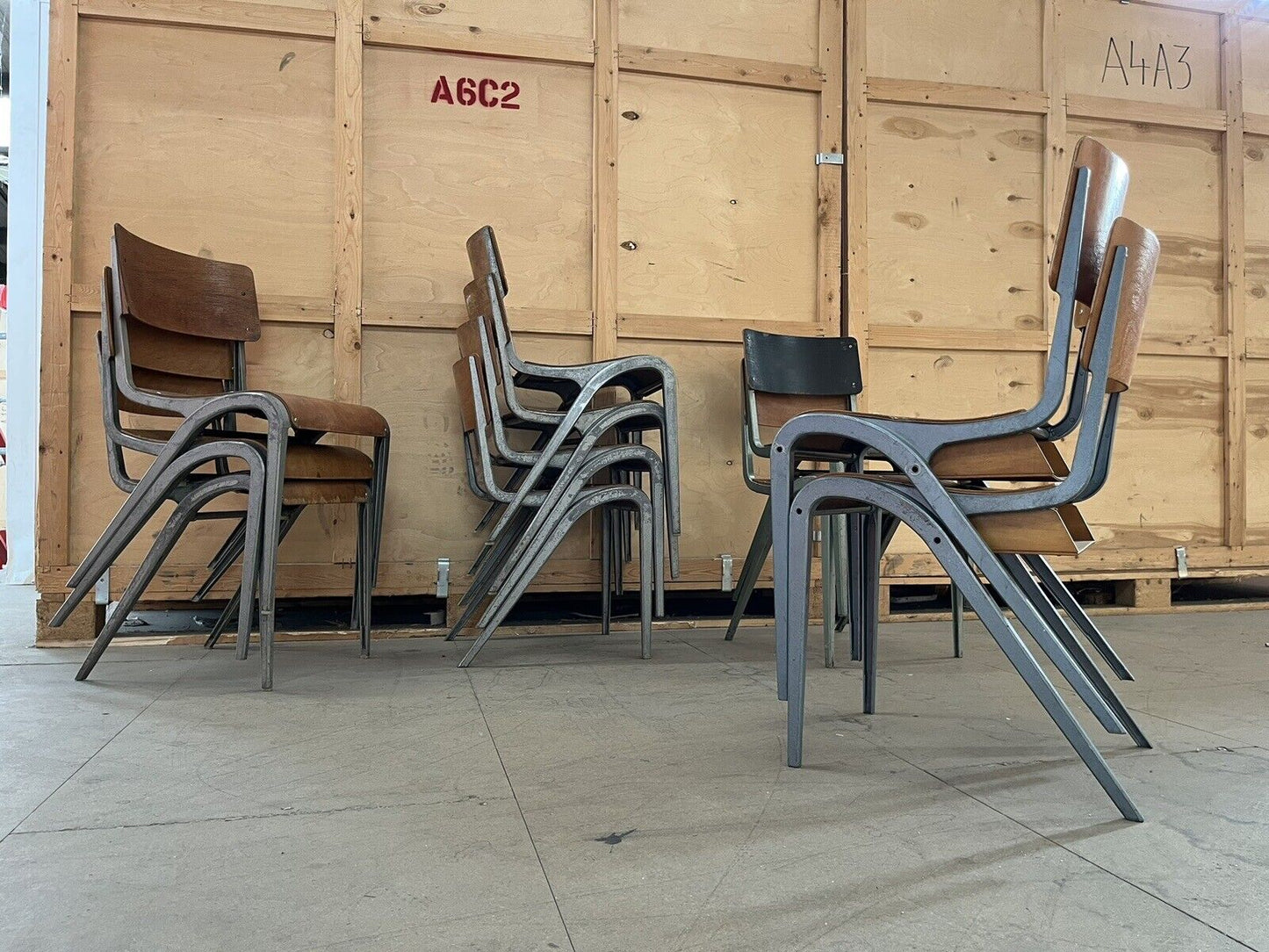 Esavian Stacking Chair by James Leonard for ESA, 1950s
