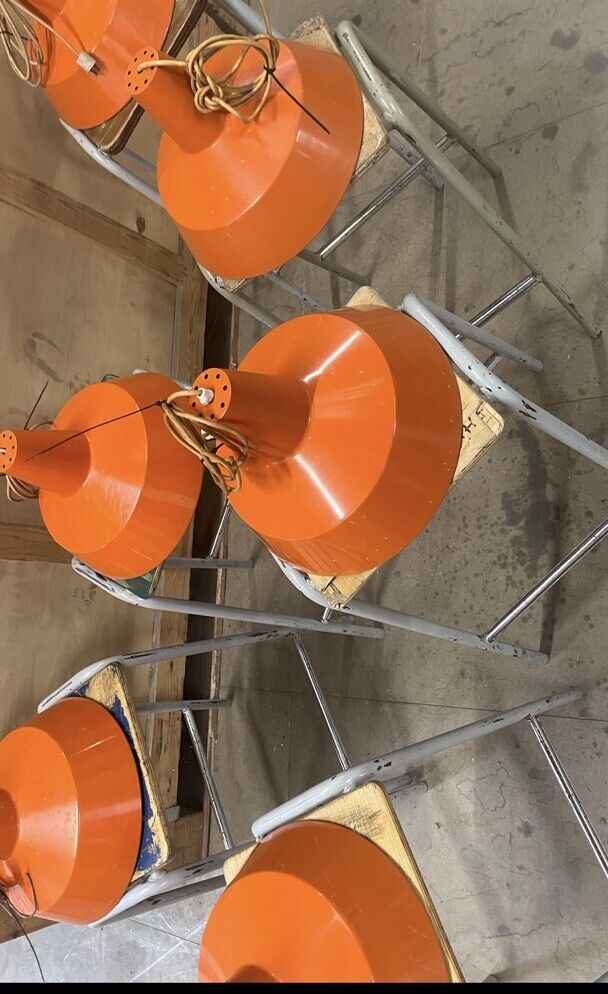 Danish Refectory  Lamp  Shades Restaurant Cafe Design 35cm Orange