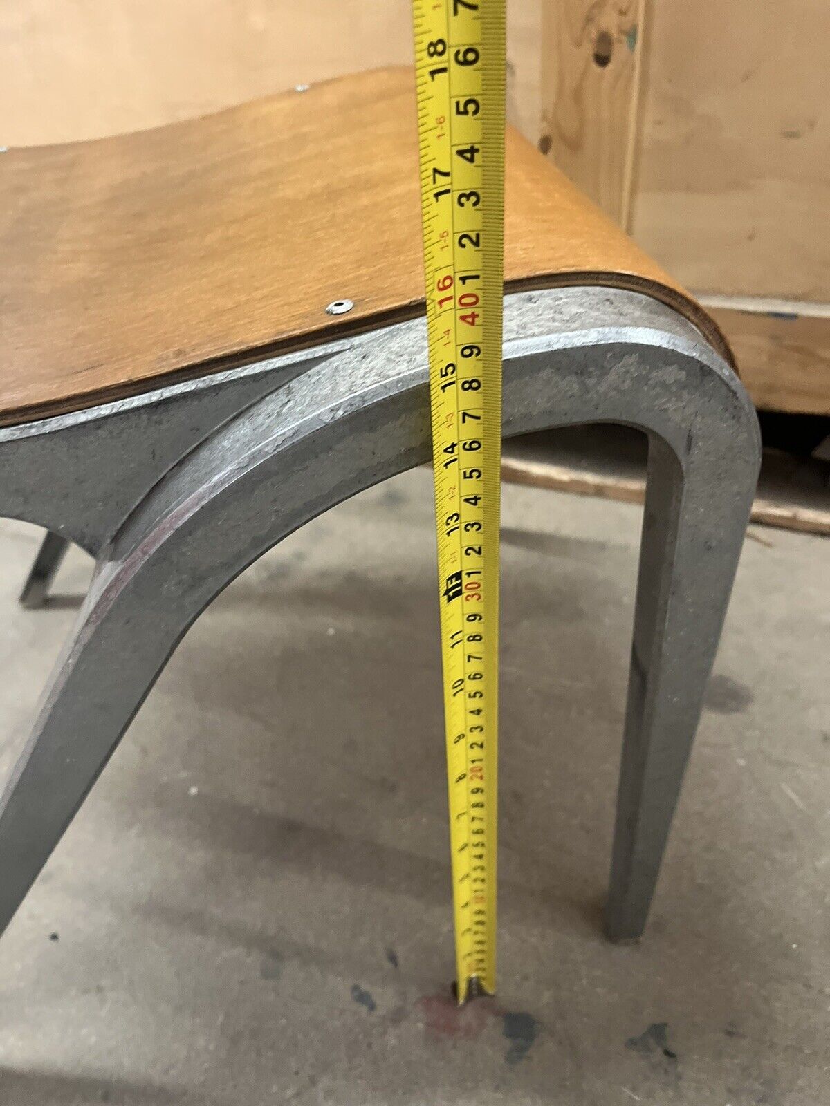 Esavian Children’s Stacking School Chairs by James Leonard, 1950s Height 40cm