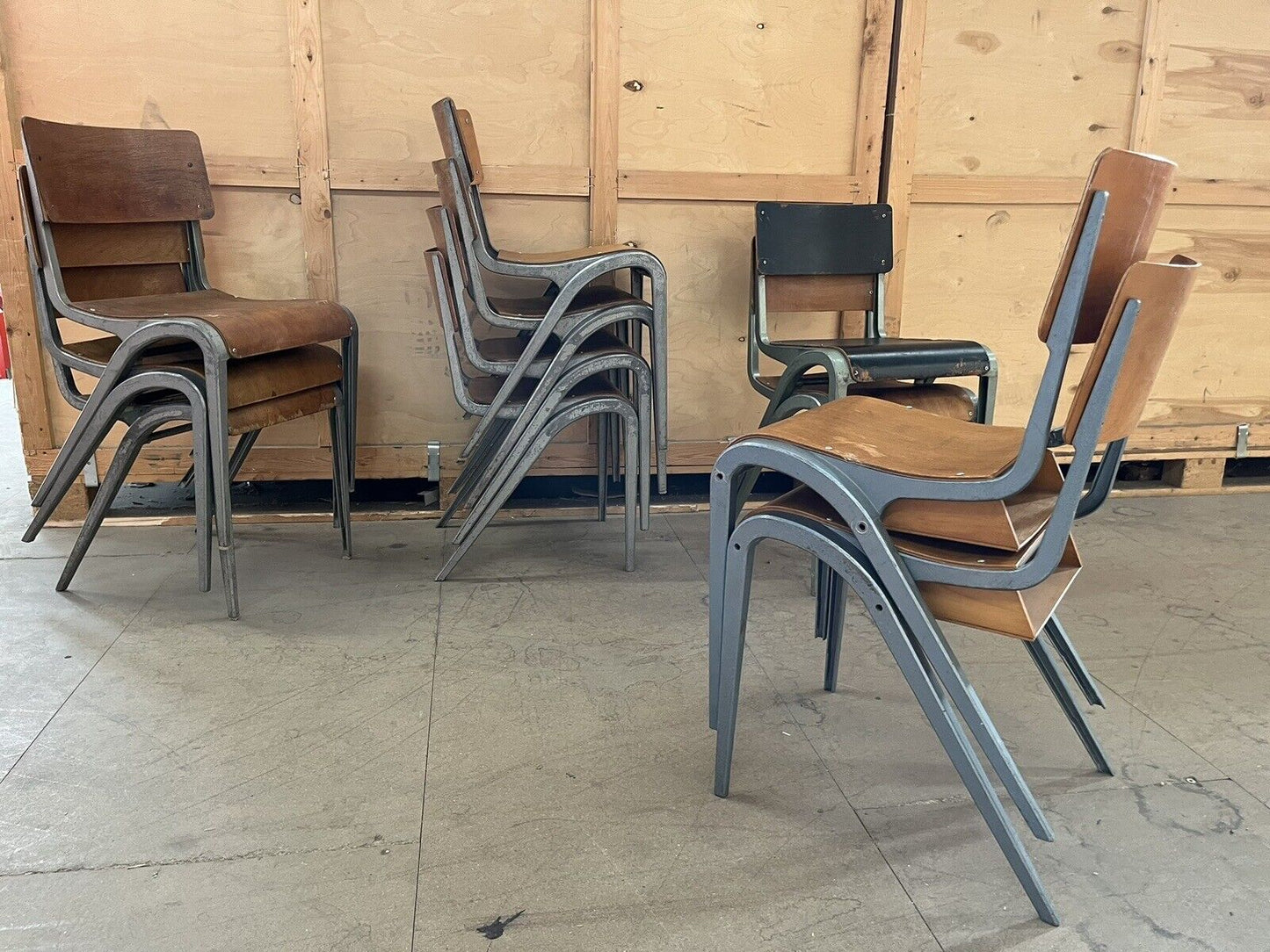 Esavian Stacking Chair by James Leonard for ESA, 1950s