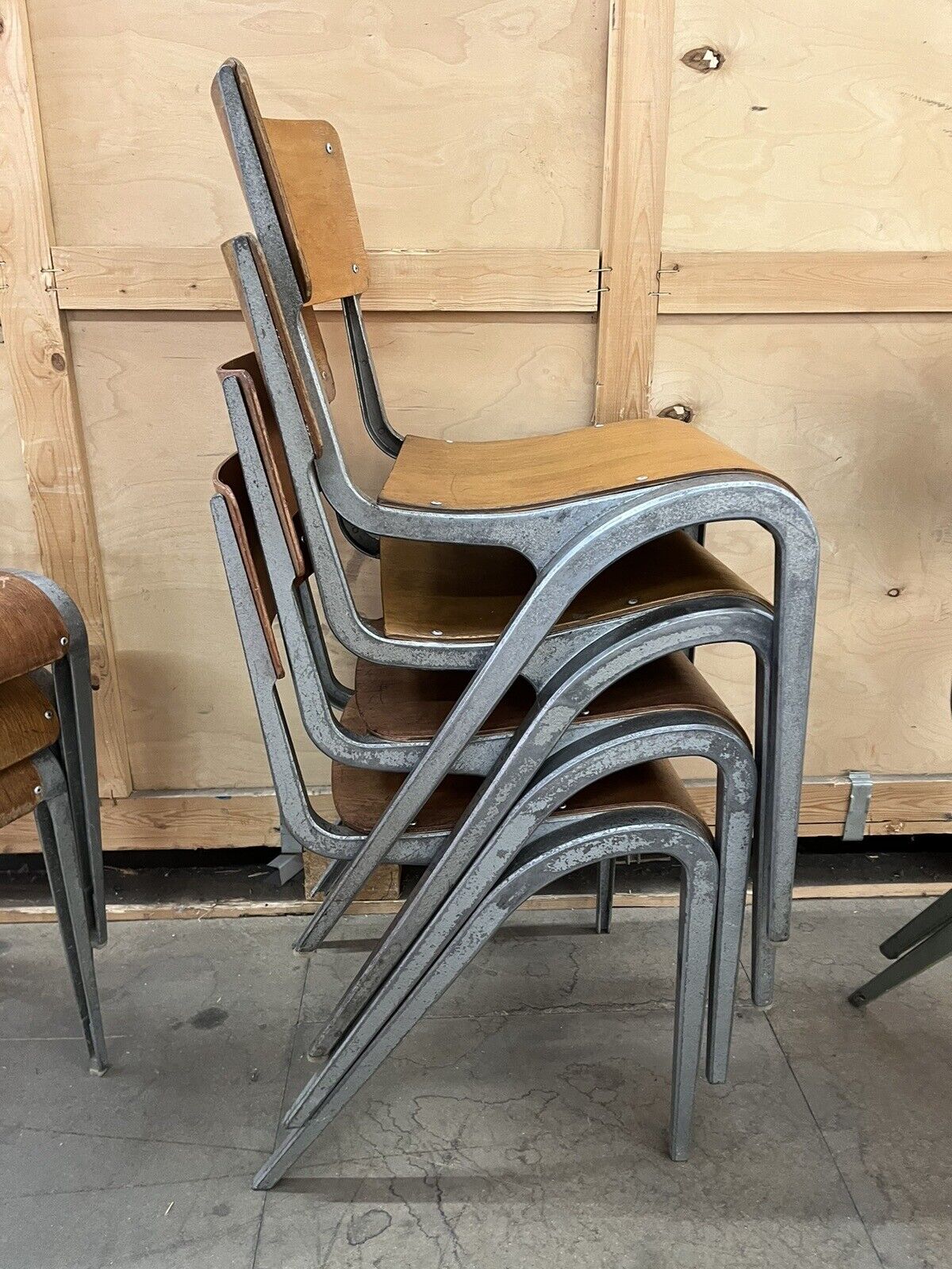 Esavian Stacking Chair by James Leonard for ESA, 1950s