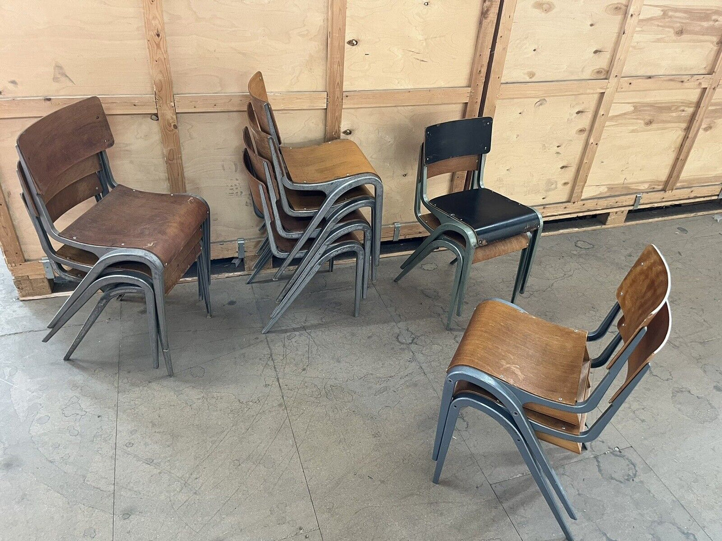 Esavian Stacking Chair by James Leonard for ESA, 1950s