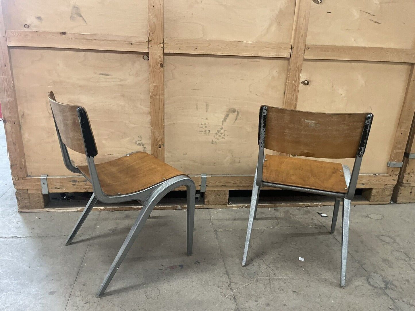 Esavian Children’s Stacking School Chairs by James Leonard, 1950s Height 40cm