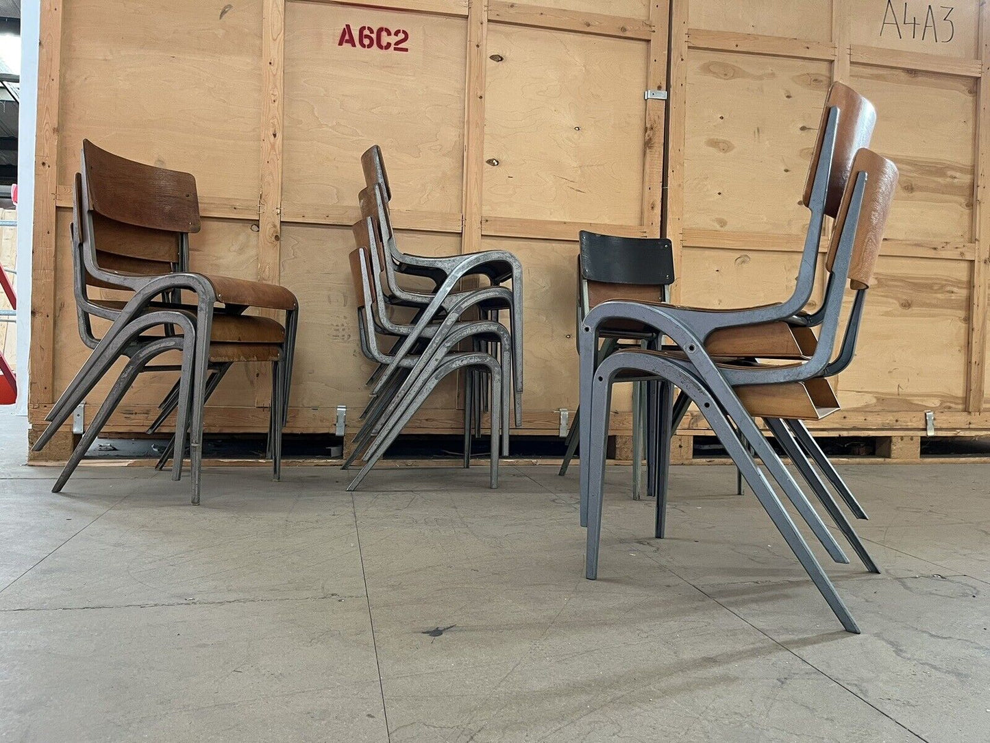 Esavian Stacking Chair by James Leonard for ESA, 1950s
